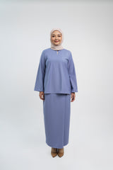 Patawali Baju Kurung - Stone Blue