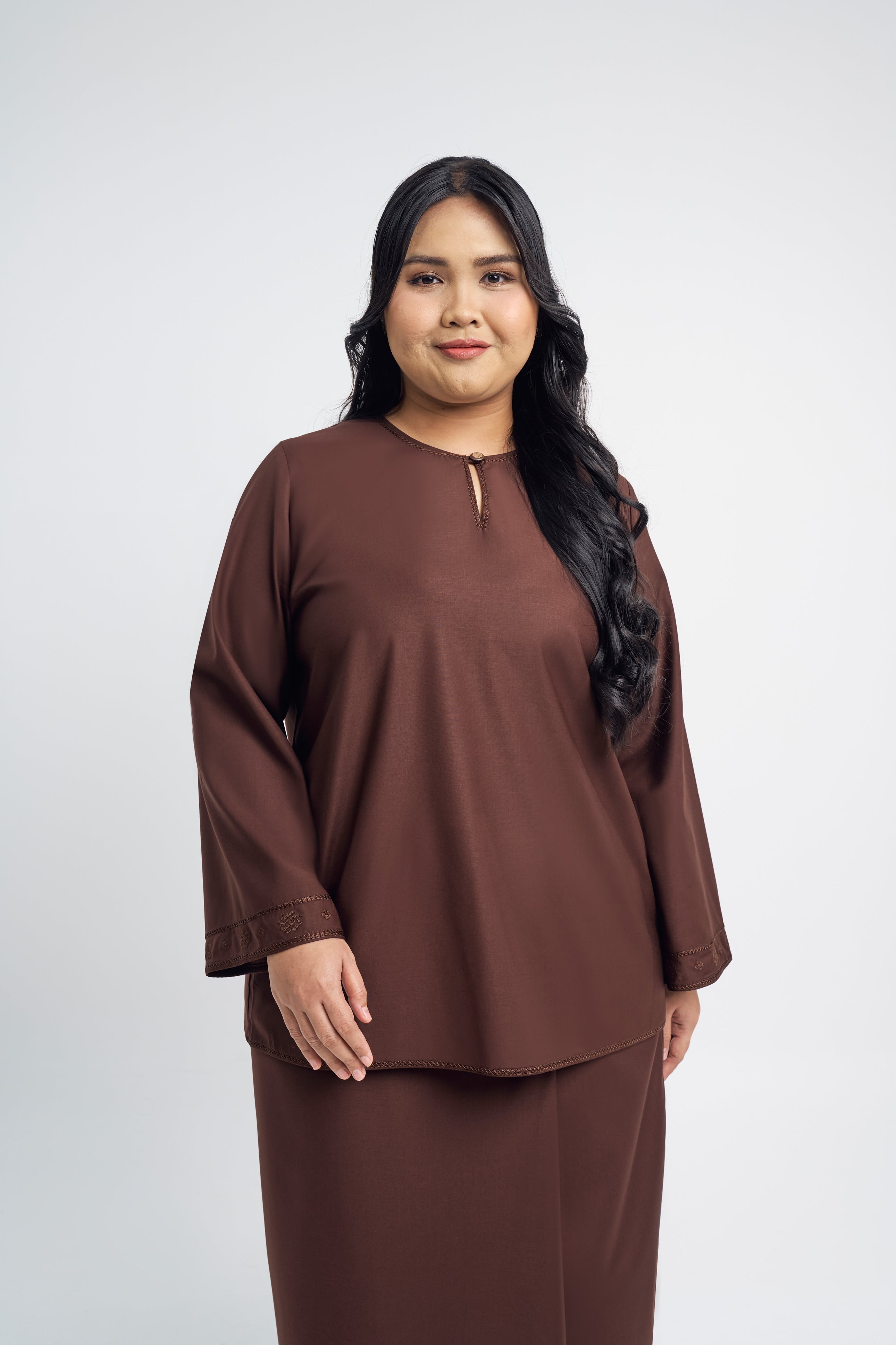 Patawali Baju Kurung - Dark Brown