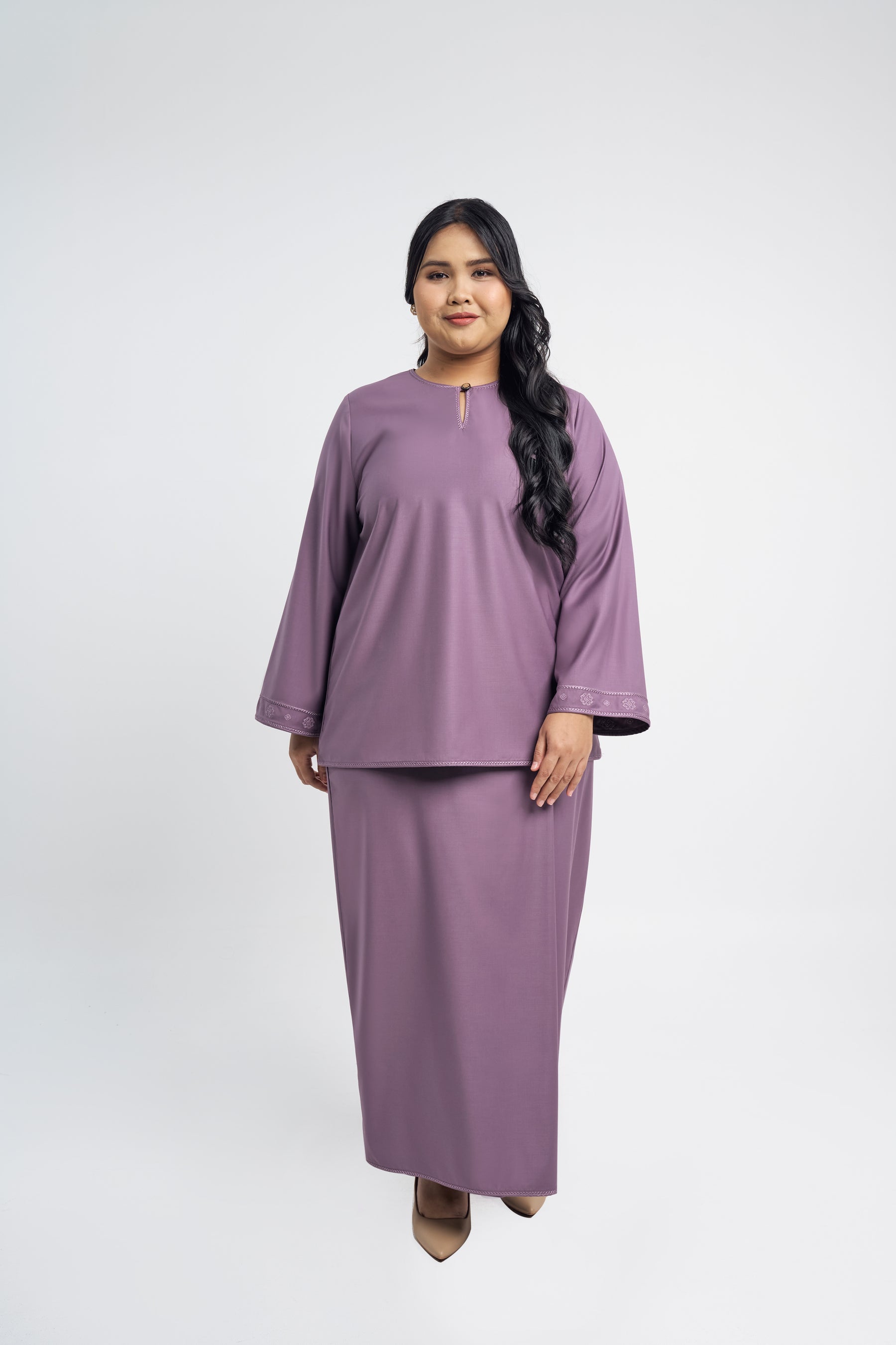 Patawali Baju Kurung - Dusty Lilac