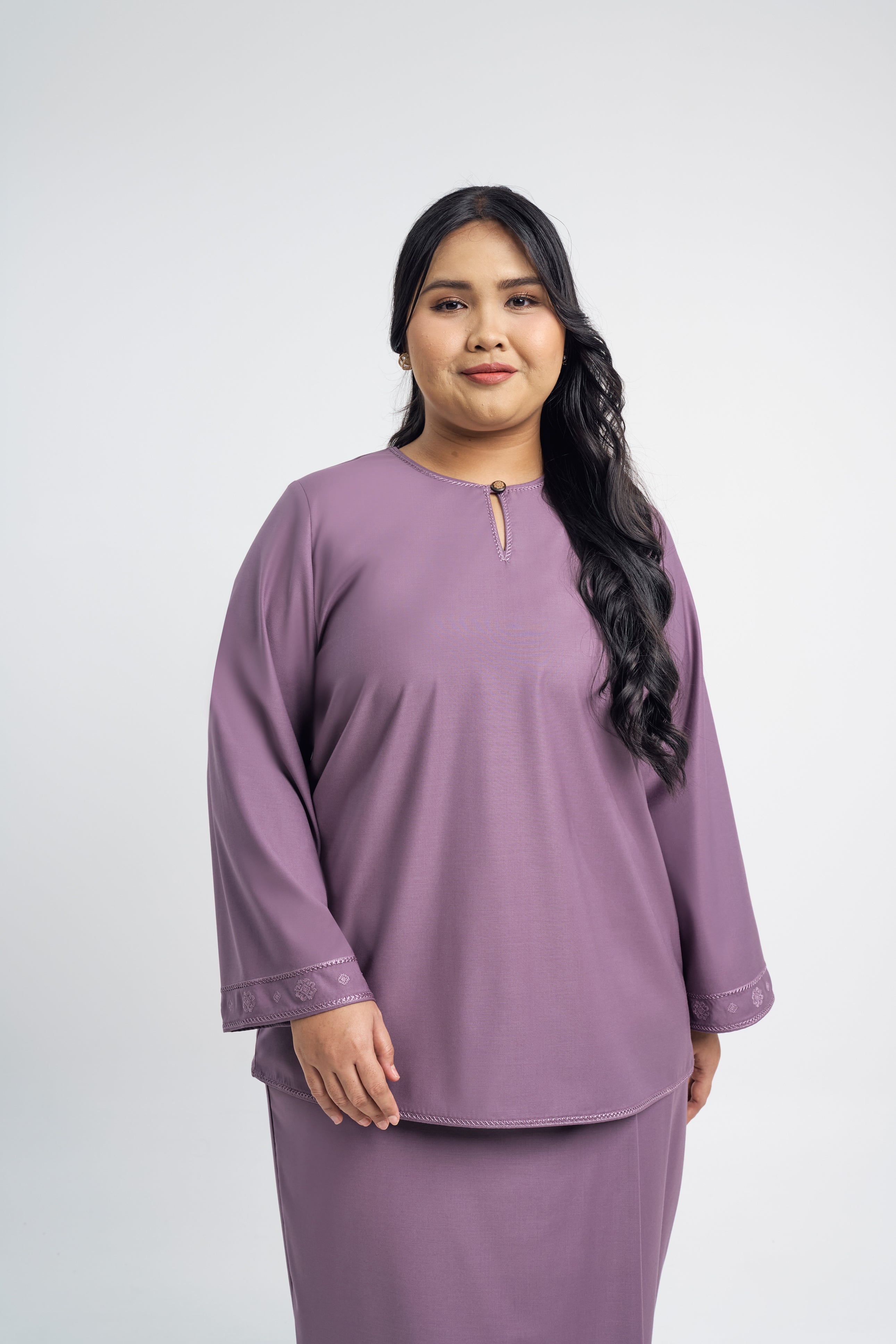 Patawali Baju Kurung - Dusty Lilac
