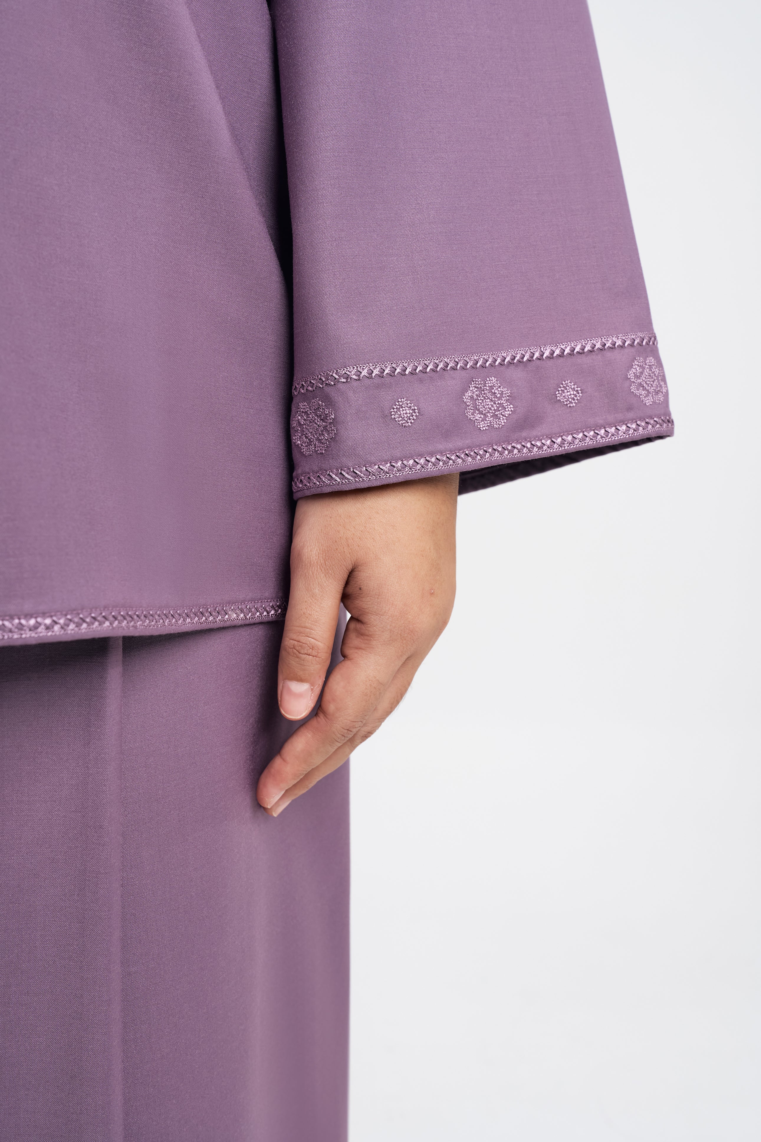Patawali Baju Kurung - Dusty Lilac