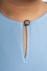 Patawali Baju Kurung - Light Blue