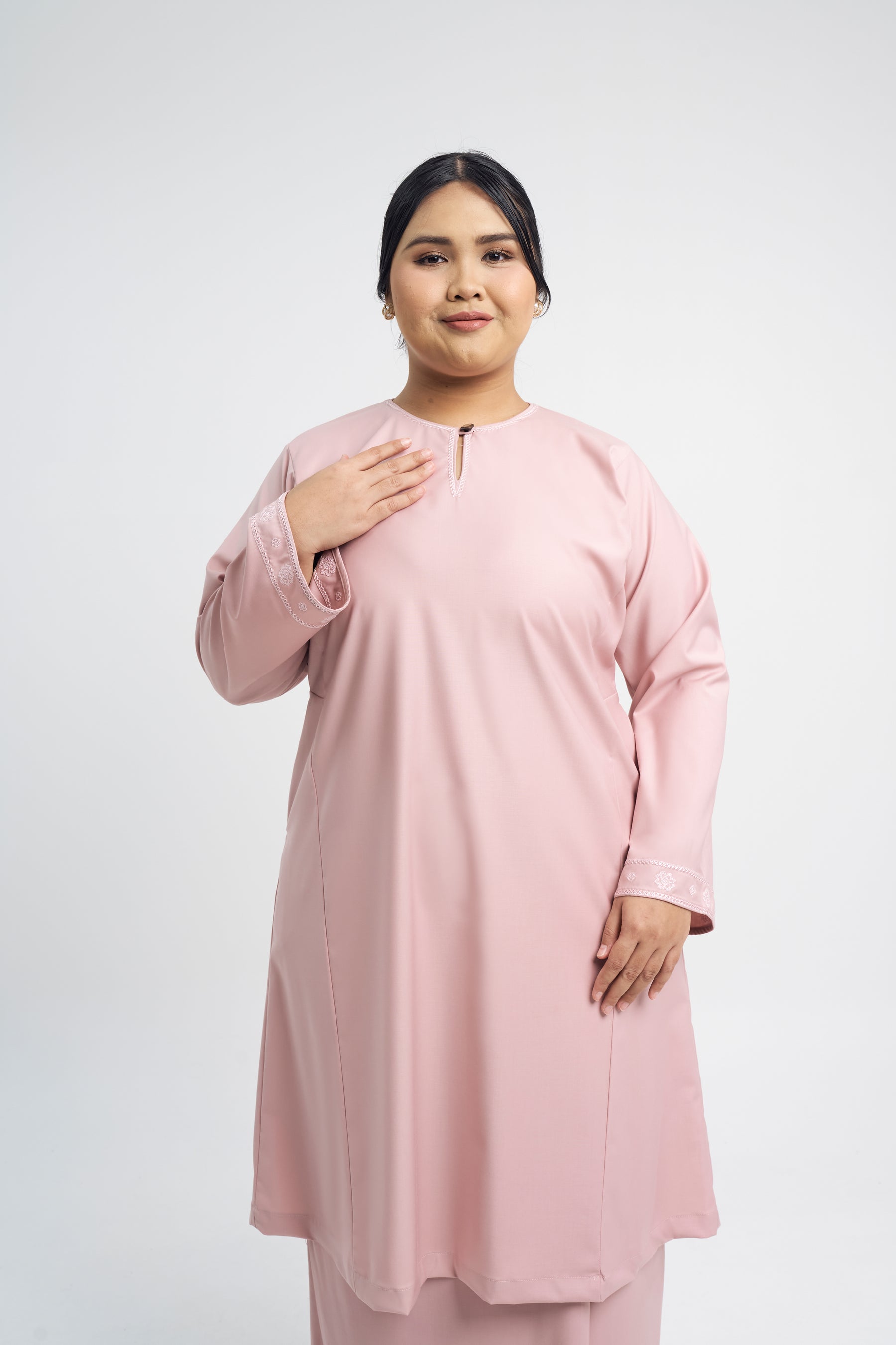 Patawali Baju Kurung Riau - Soft Pink