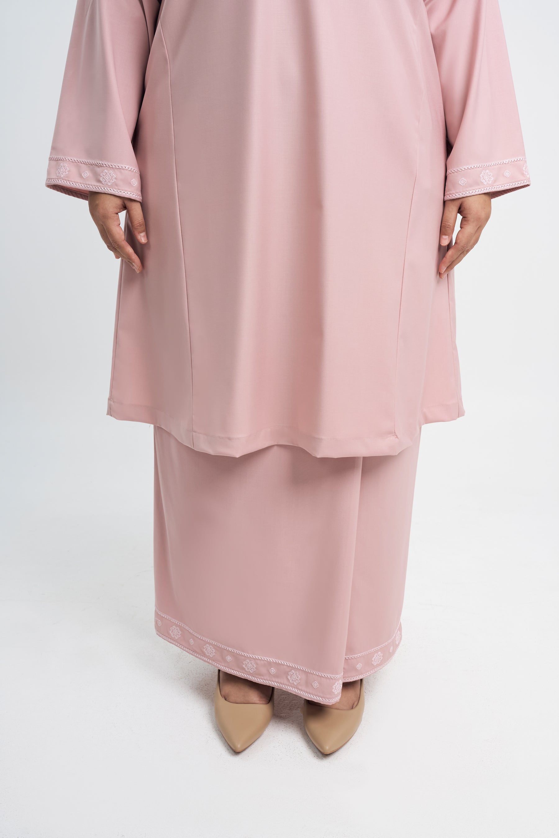 Patawali Baju Kurung Riau - Soft Pink