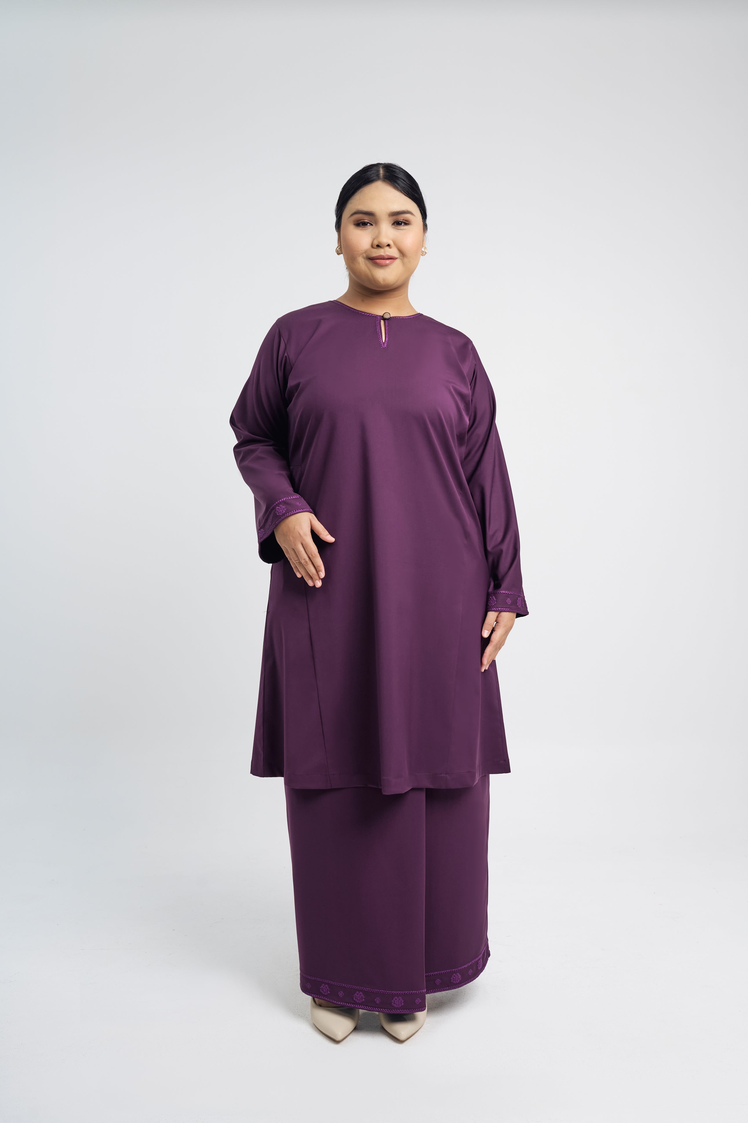 Patawali Baju Kurung Riau - Dark Purple