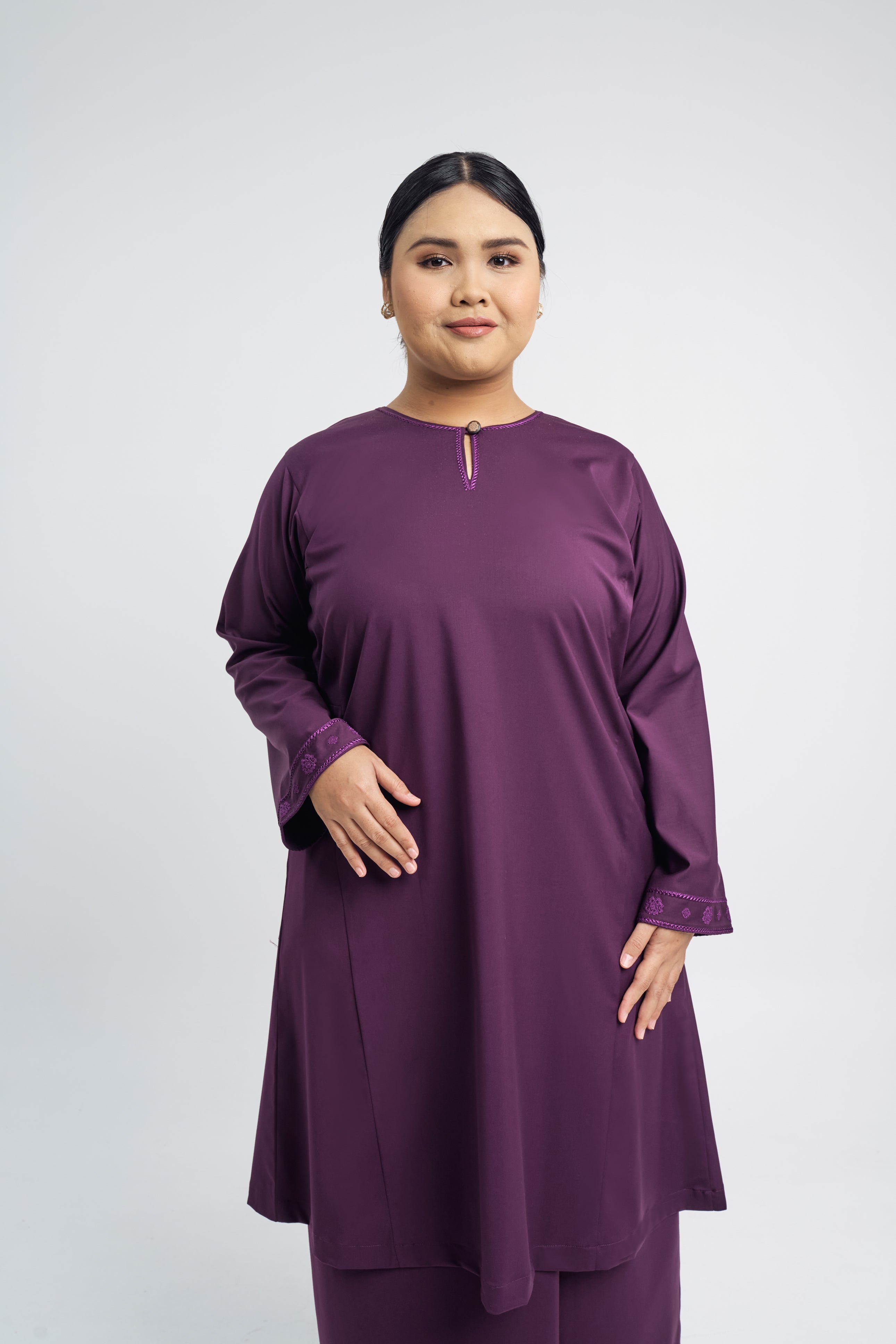 Patawali Baju Kurung Riau - Dark Purple
