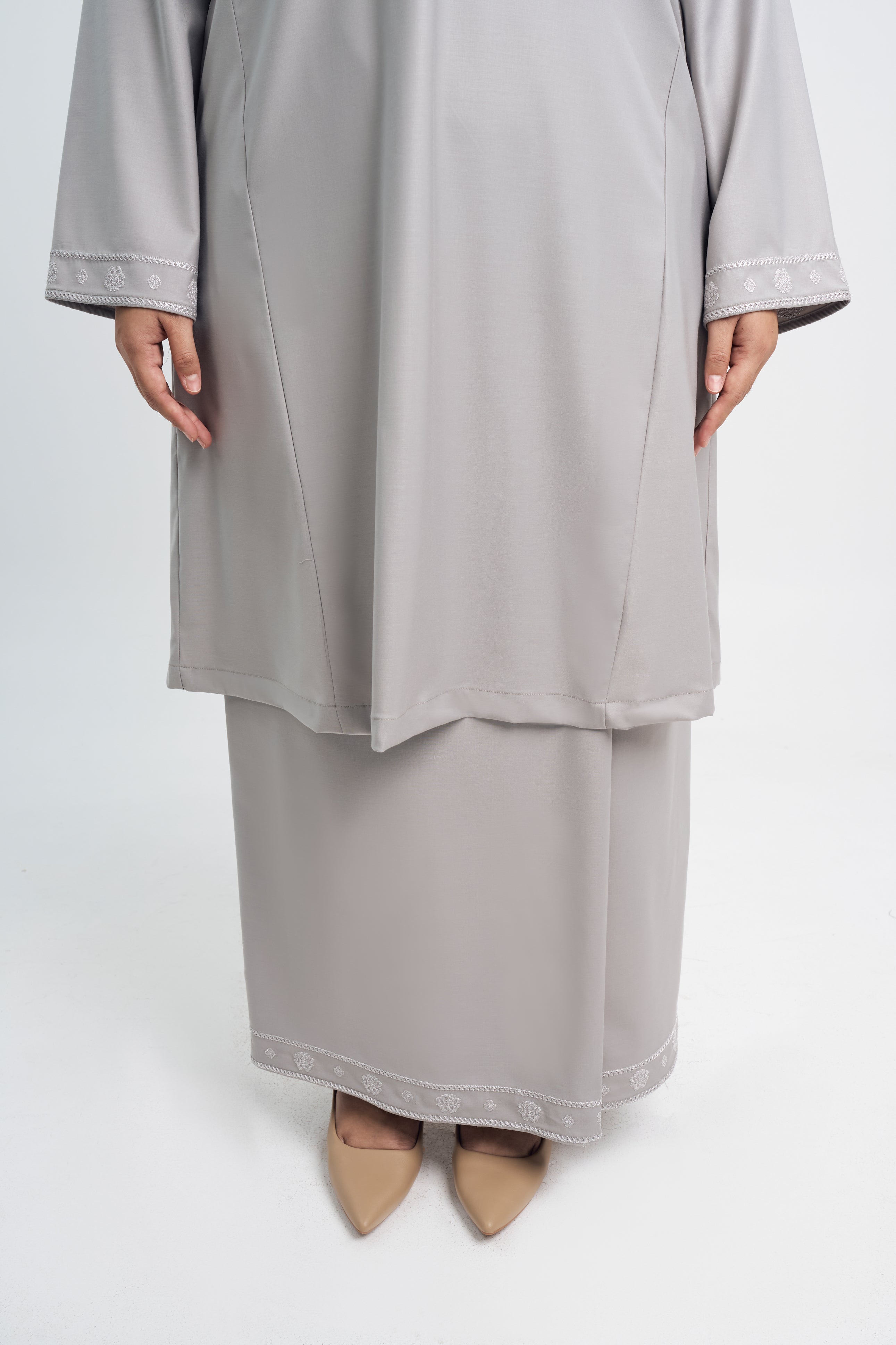 Patawali Baju Kurung Riau - Ash Grey