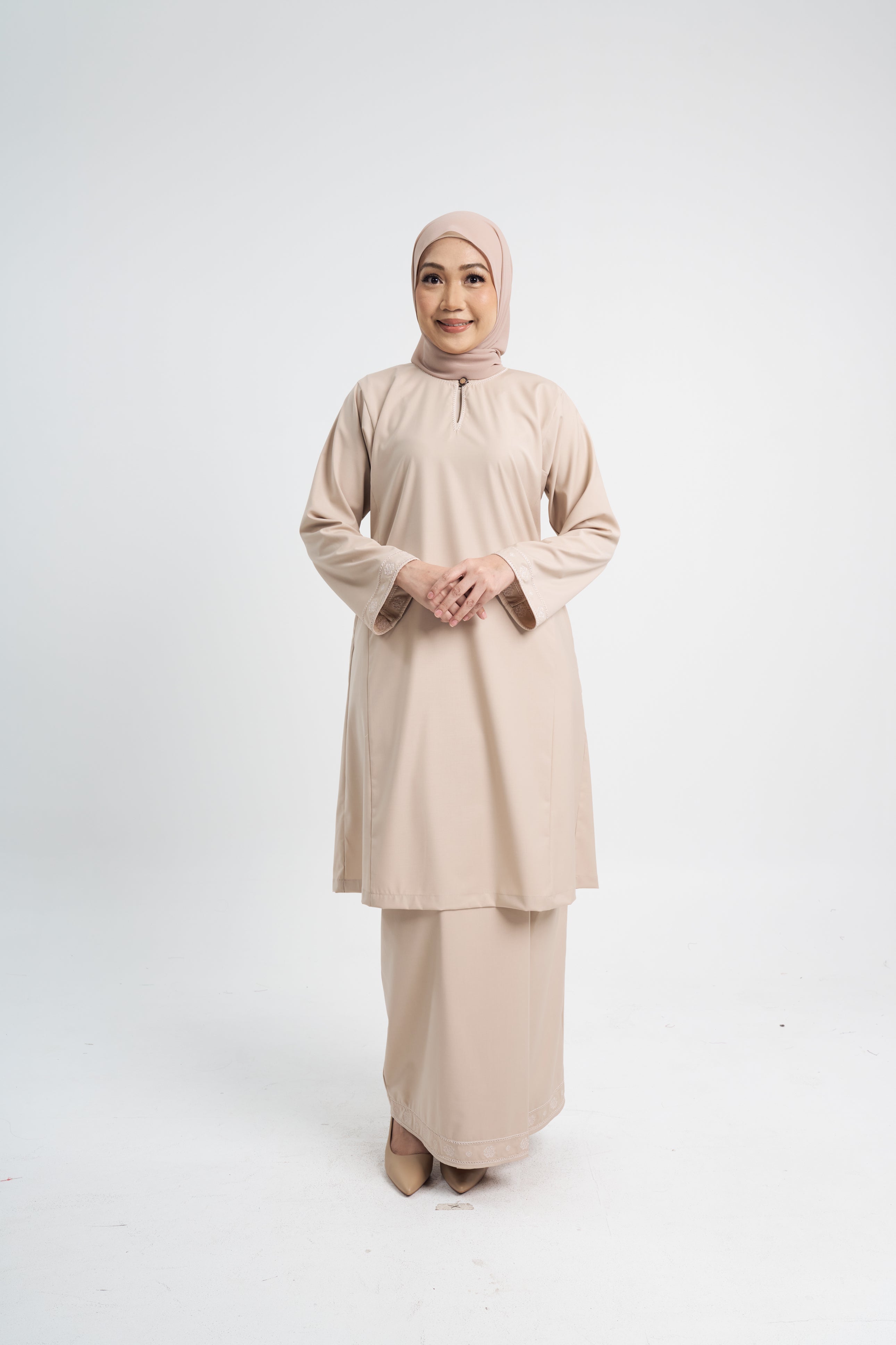 Patawali Baju Kurung Riau - Beige