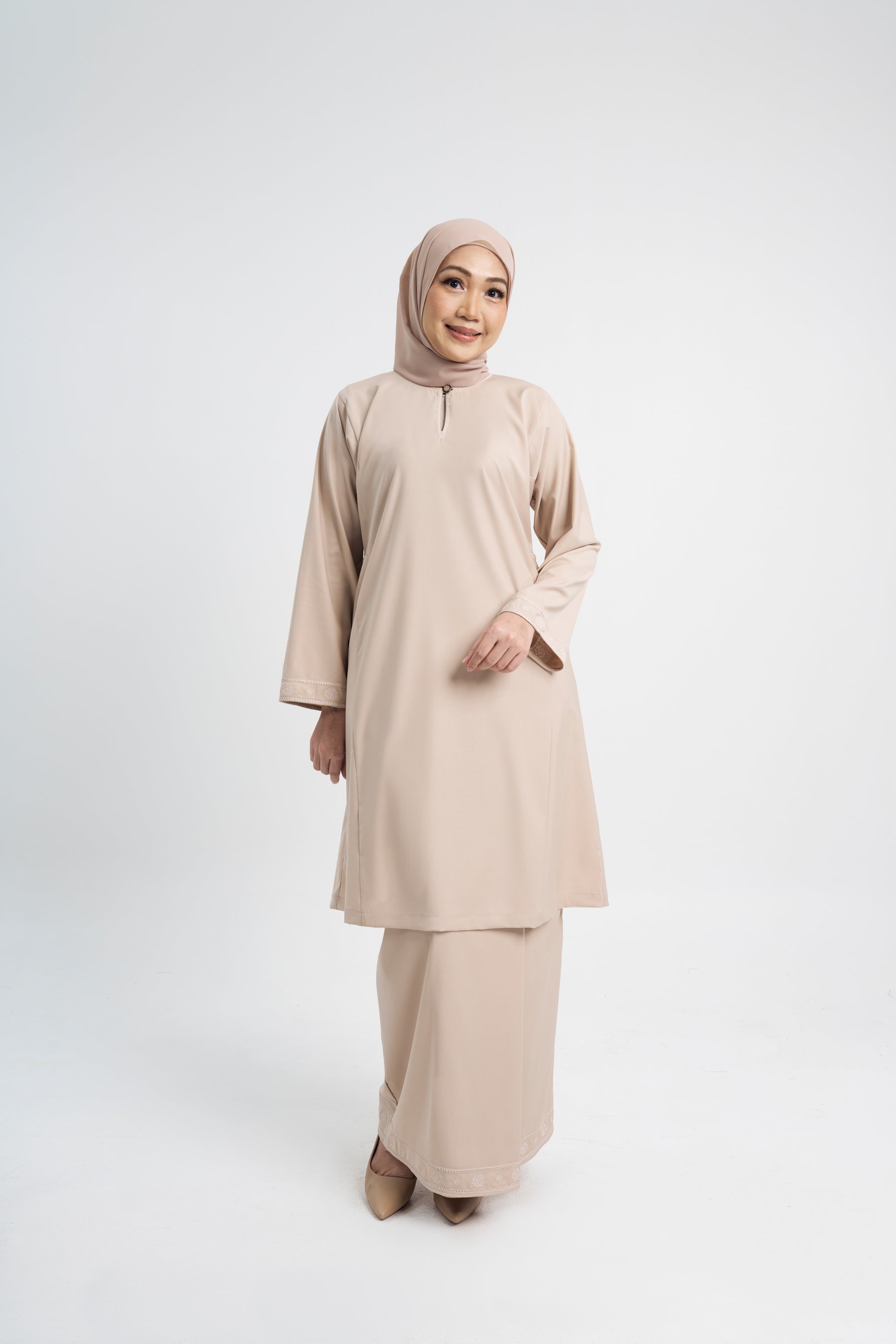 Patawali Baju Kurung Riau - Beige