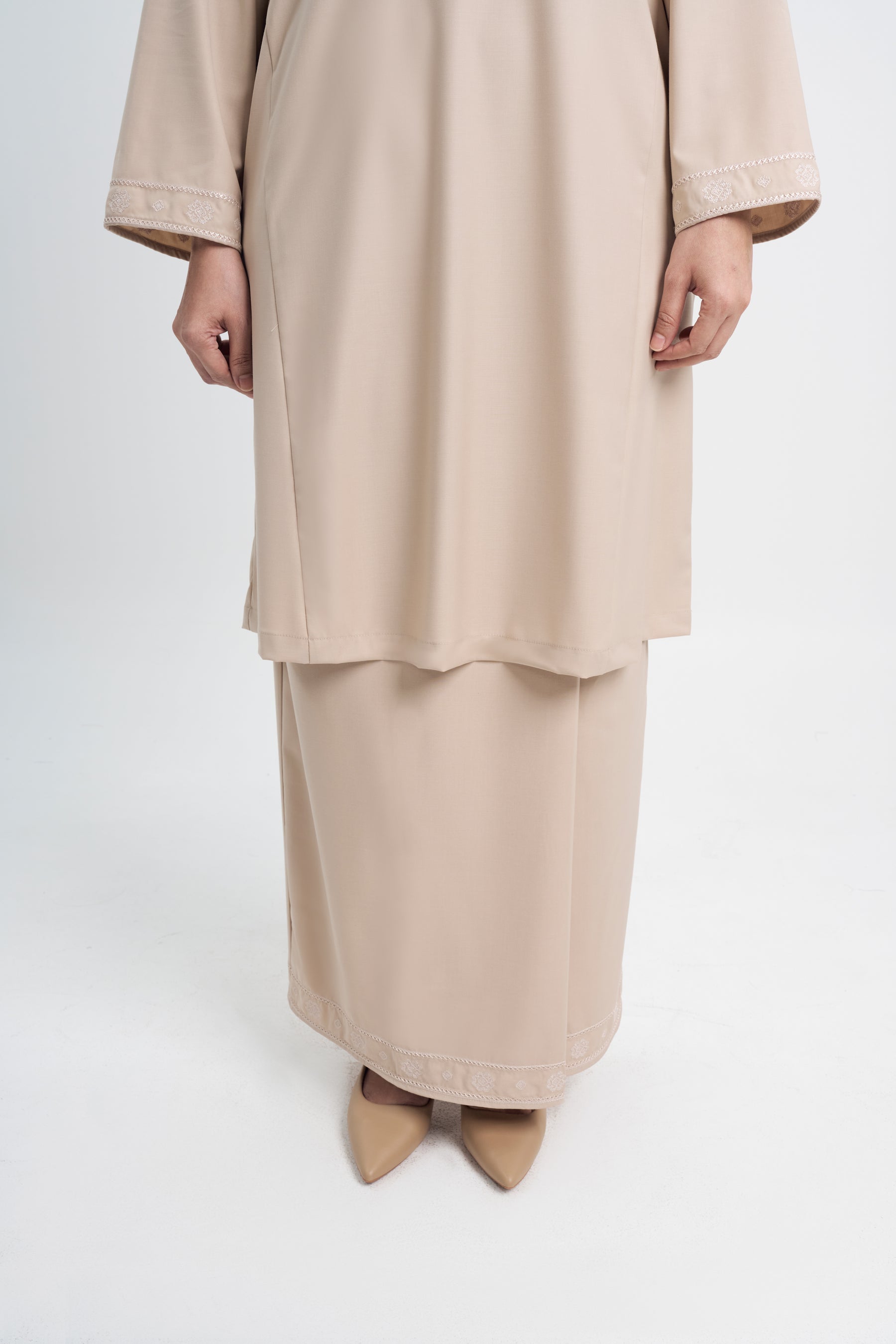 Patawali Baju Kurung Riau - Beige