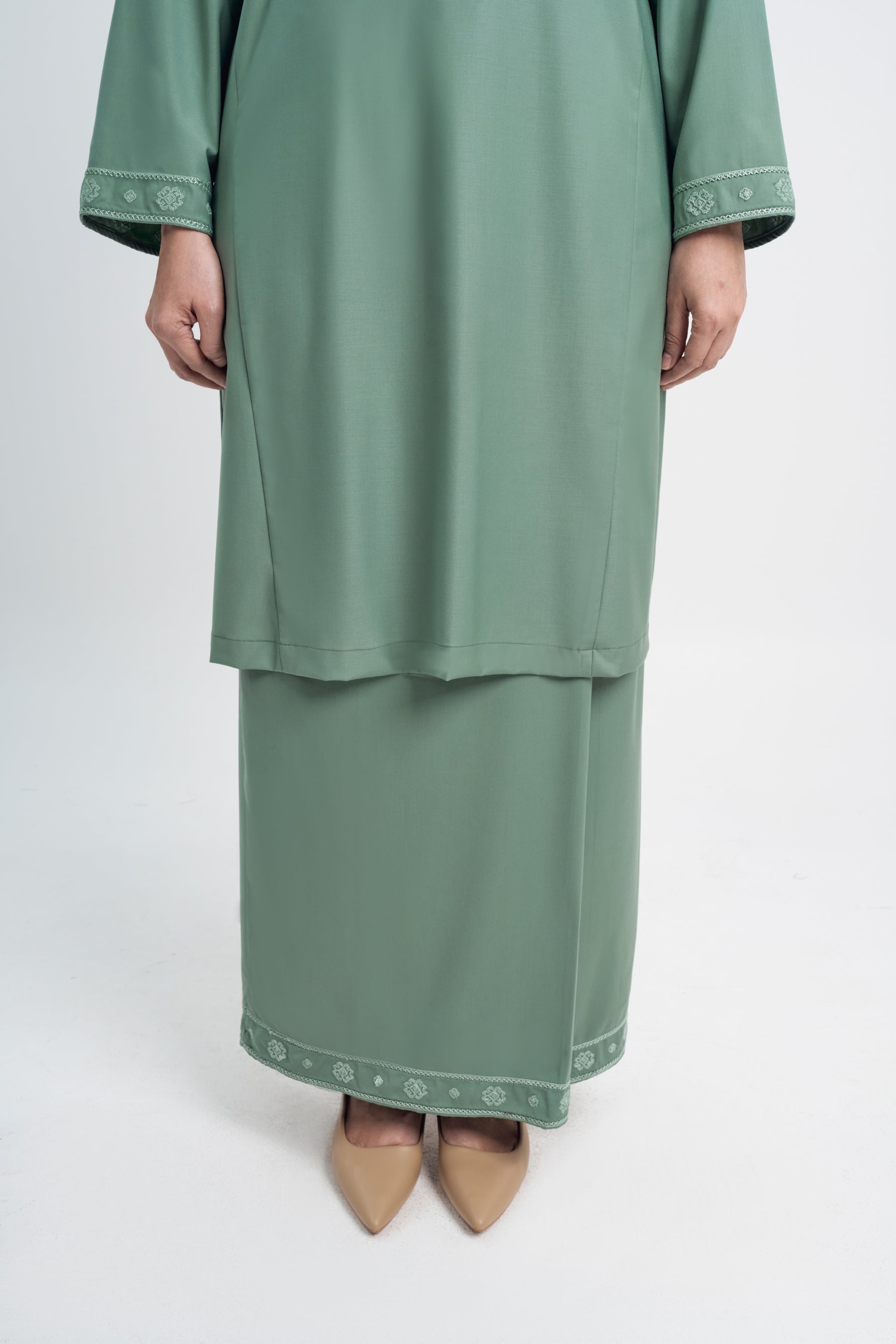Patawali Baju Kurung Riau - Grass Green