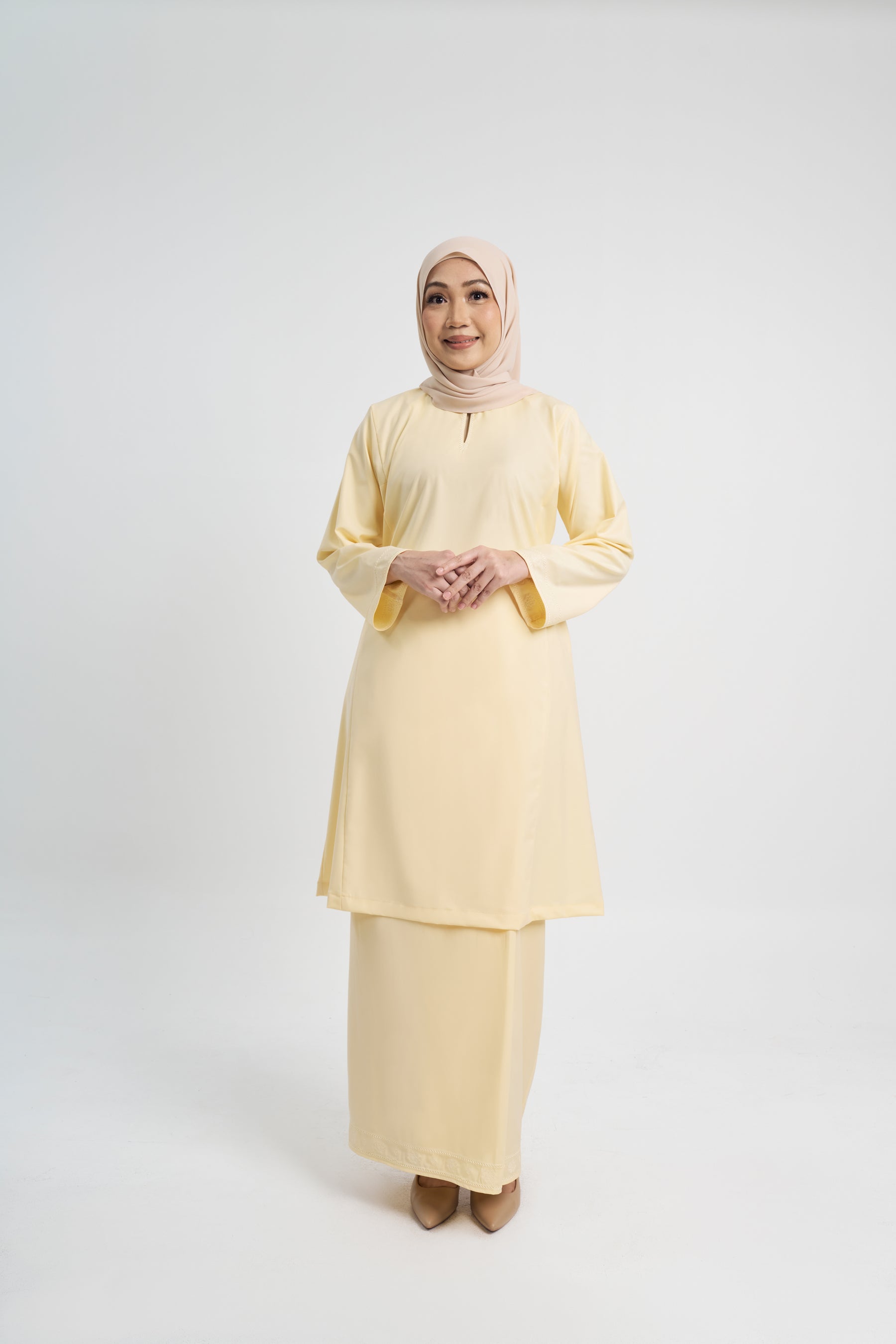 Patawali Baju Kurung Riau - Kuning Langsat