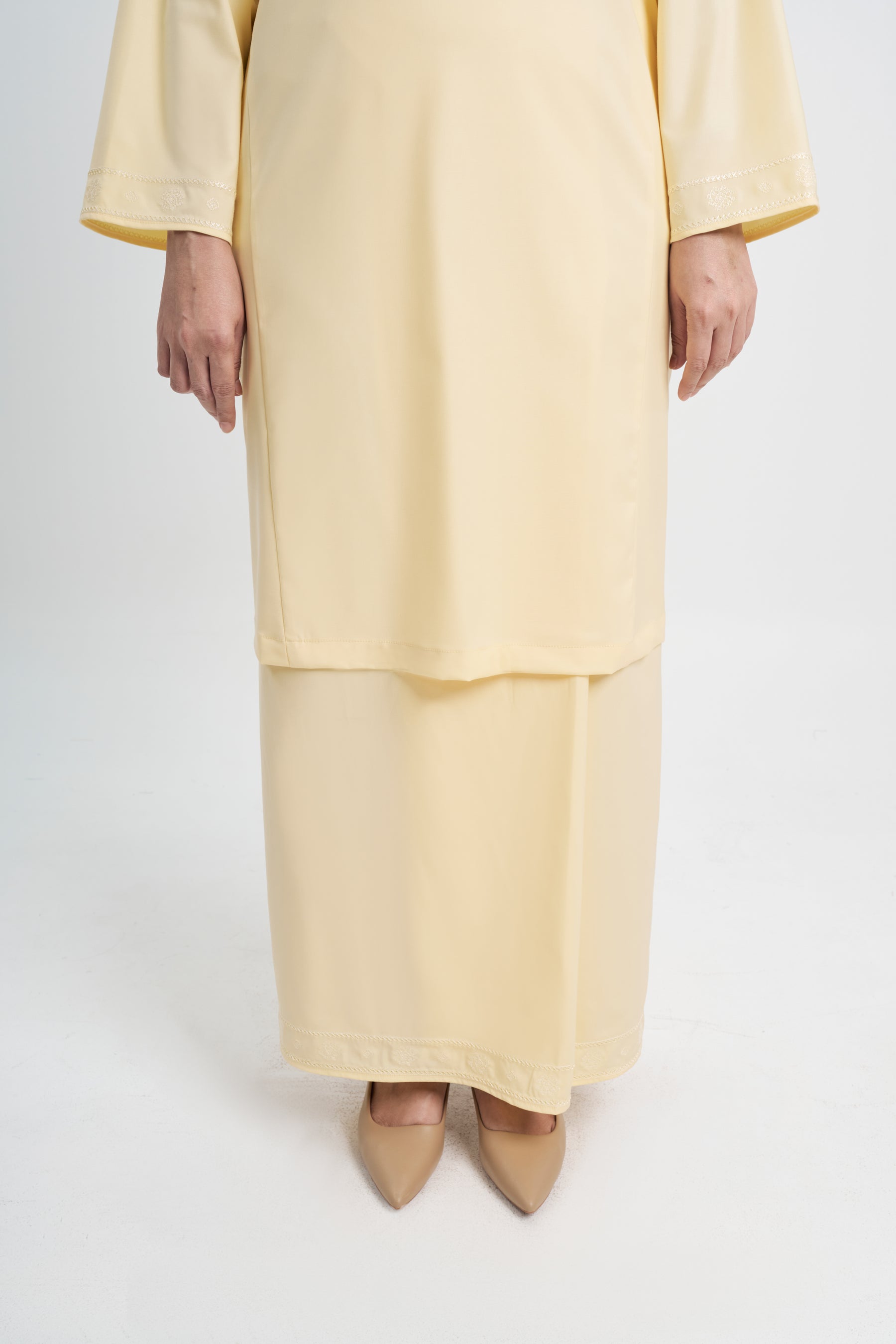 Patawali Baju Kurung Riau - Kuning Langsat