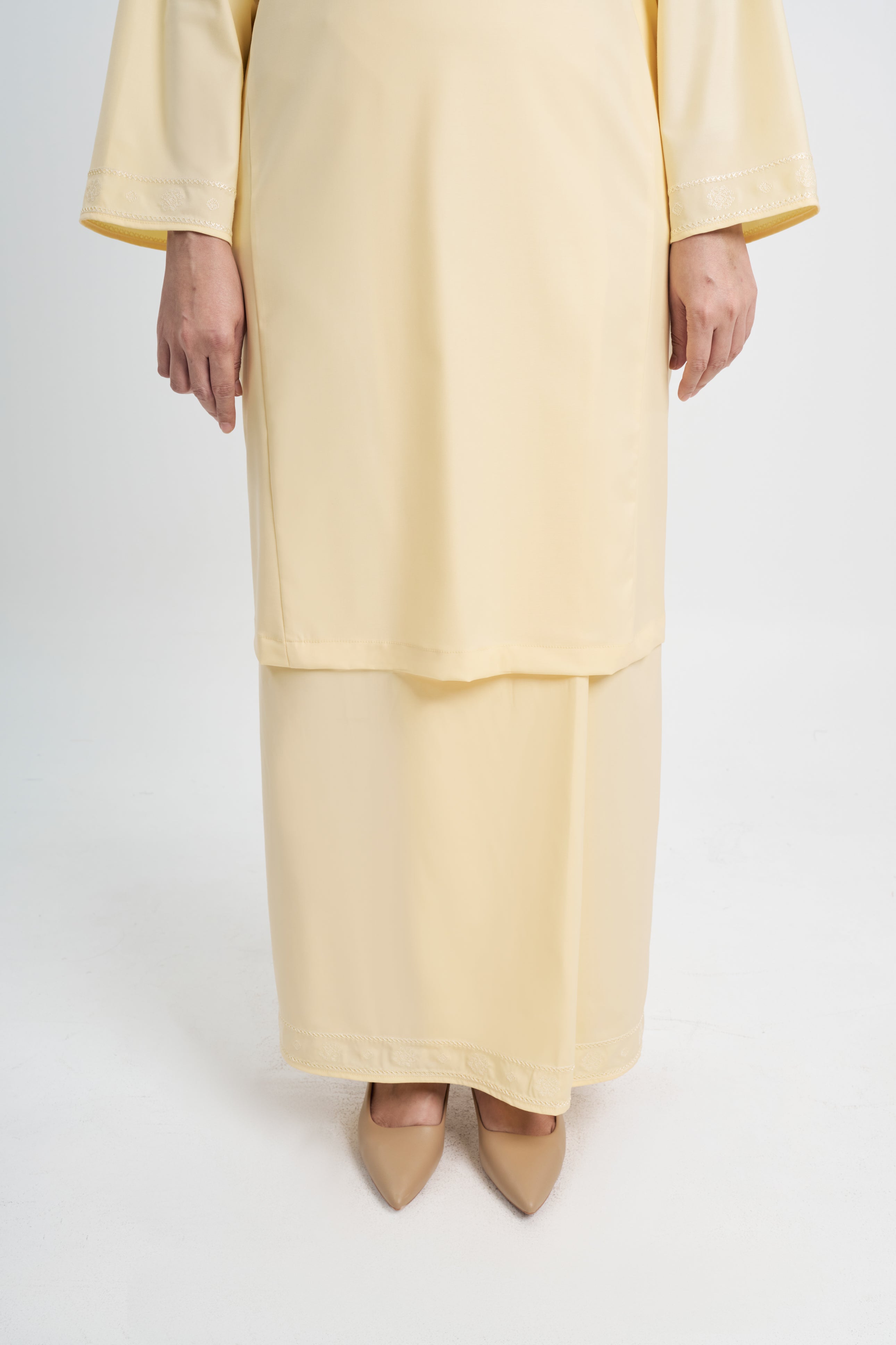 Patawali Baju Kurung Riau - Kuning Langsat