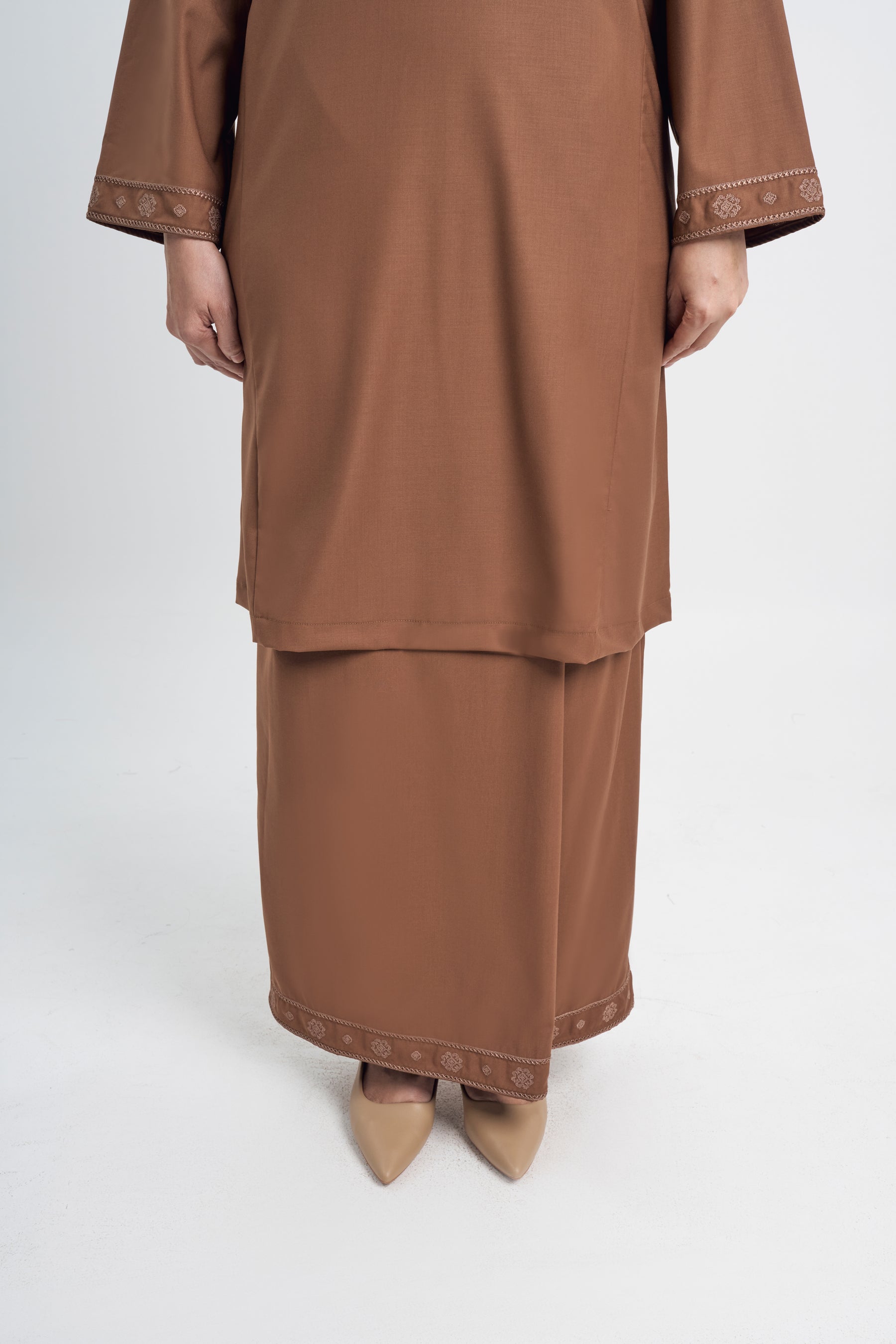 Patawali Baju Kurung Riau - Coffee Brown