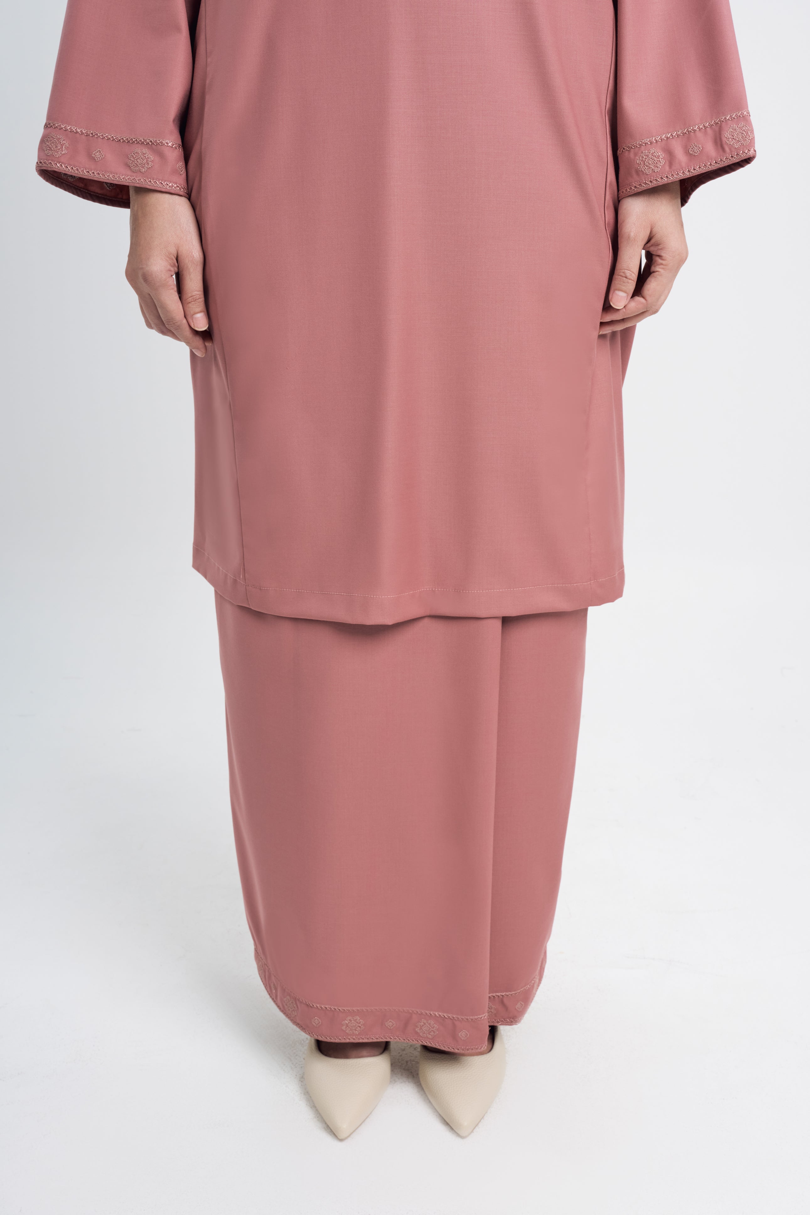 Patawali Baju Kurung Riau - Smokey Pink