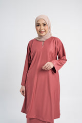 Patawali Baju Kurung Riau - Dark Rose