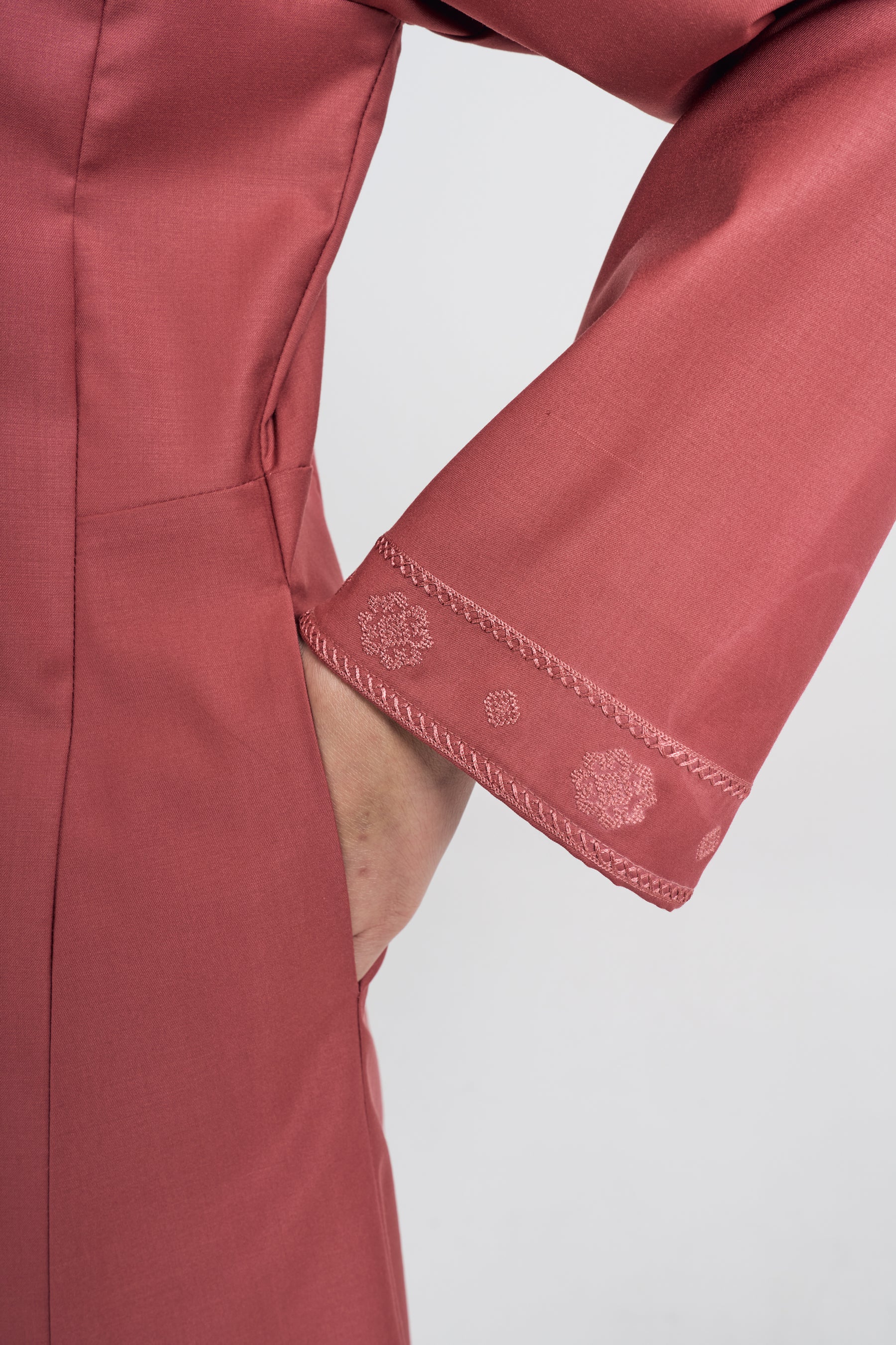 Patawali Baju Kurung Riau - Dark Rose