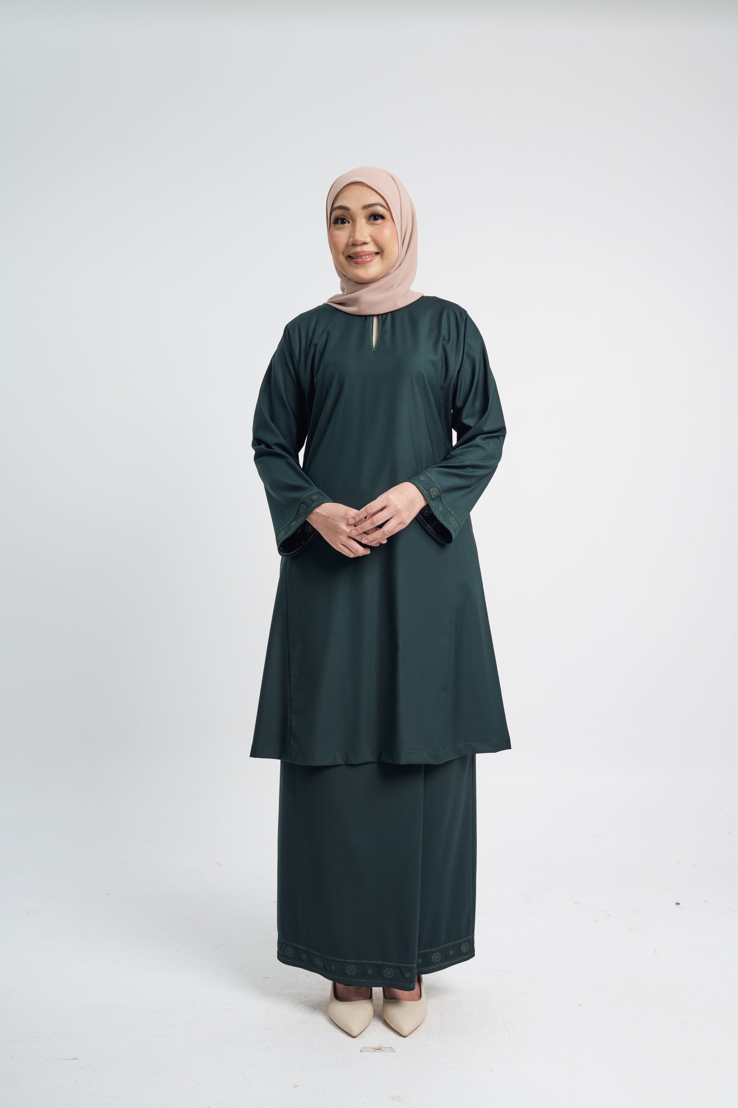 Patawali Baju Kurung Riau - Deep Green