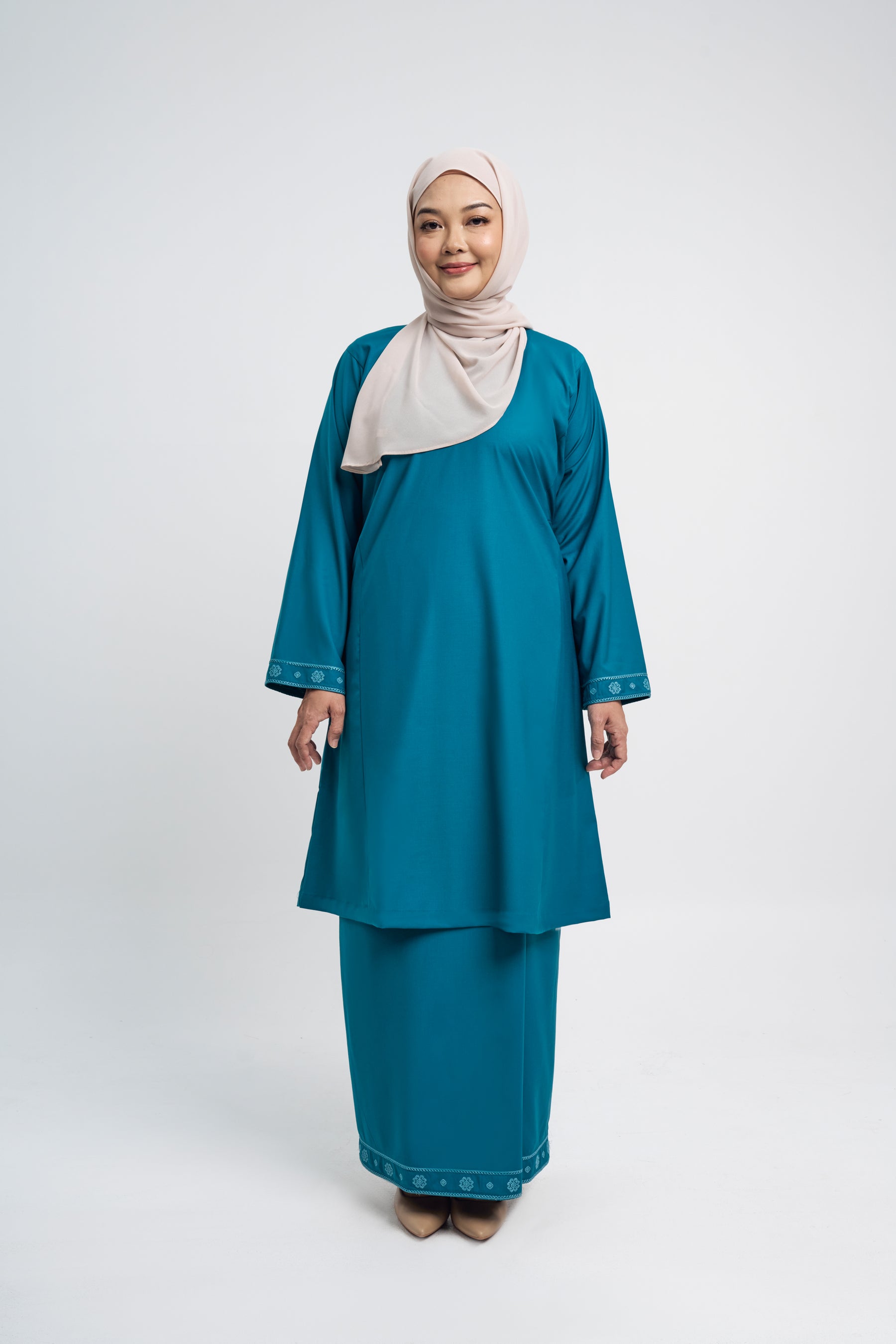 Patawali Baju Kurung Riau - Turquoise
