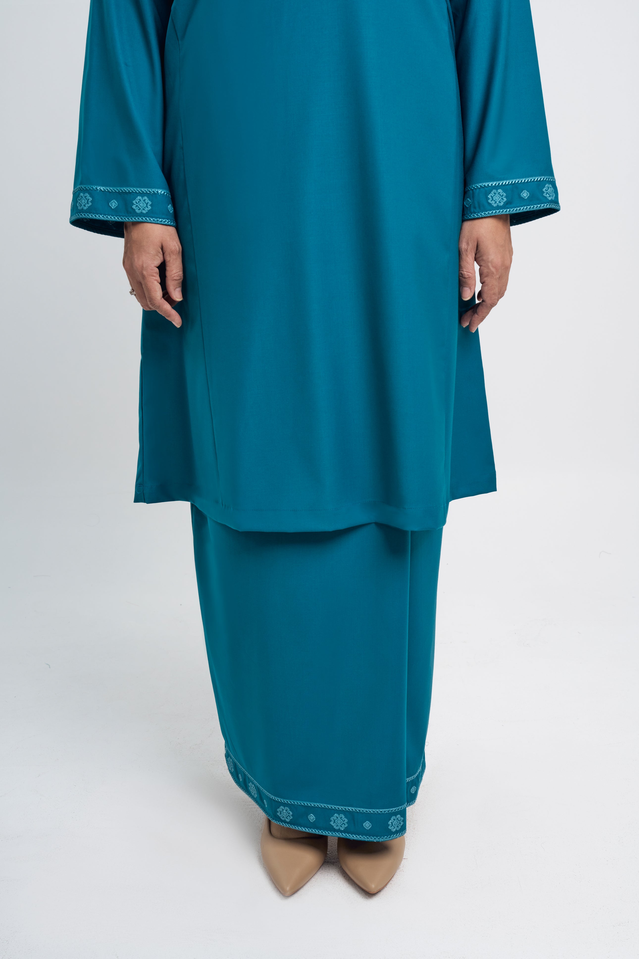 Patawali Baju Kurung Riau - Turquoise