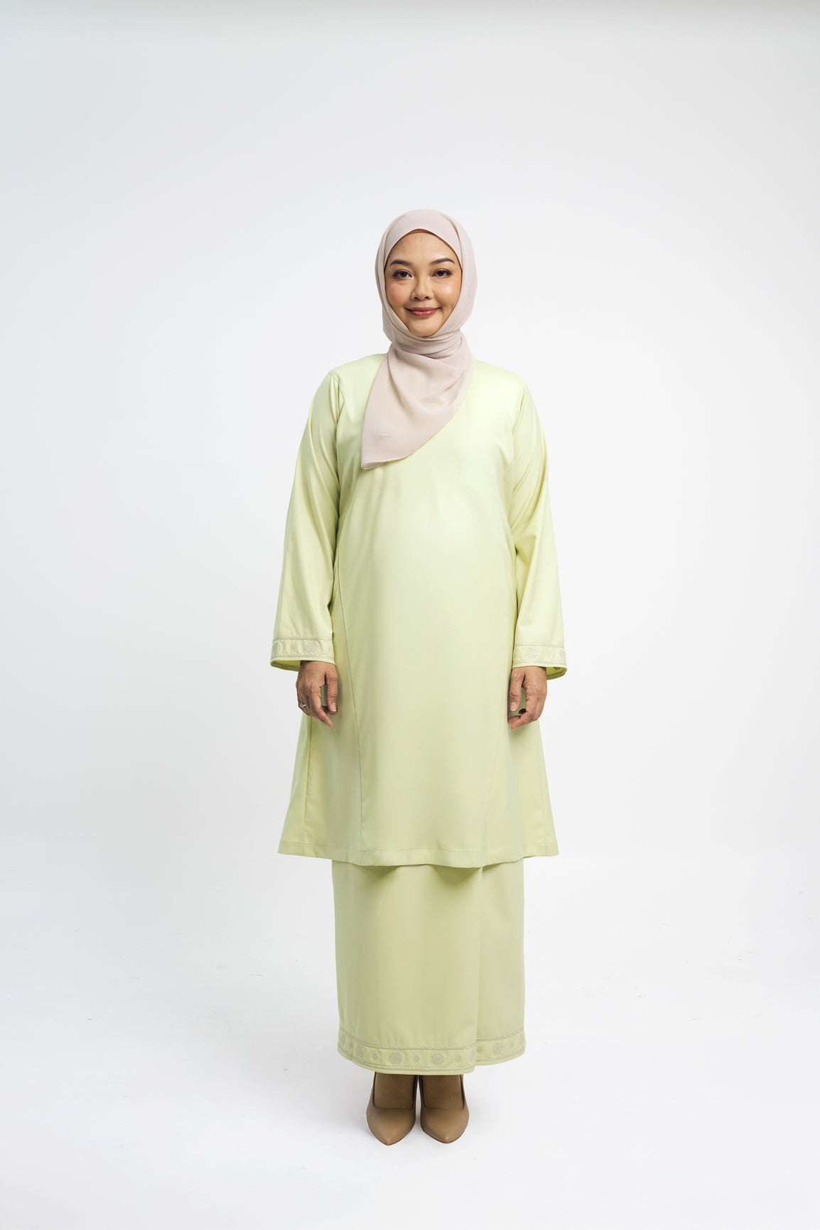 Patawali Baju Kurung Riau - Honeydew
