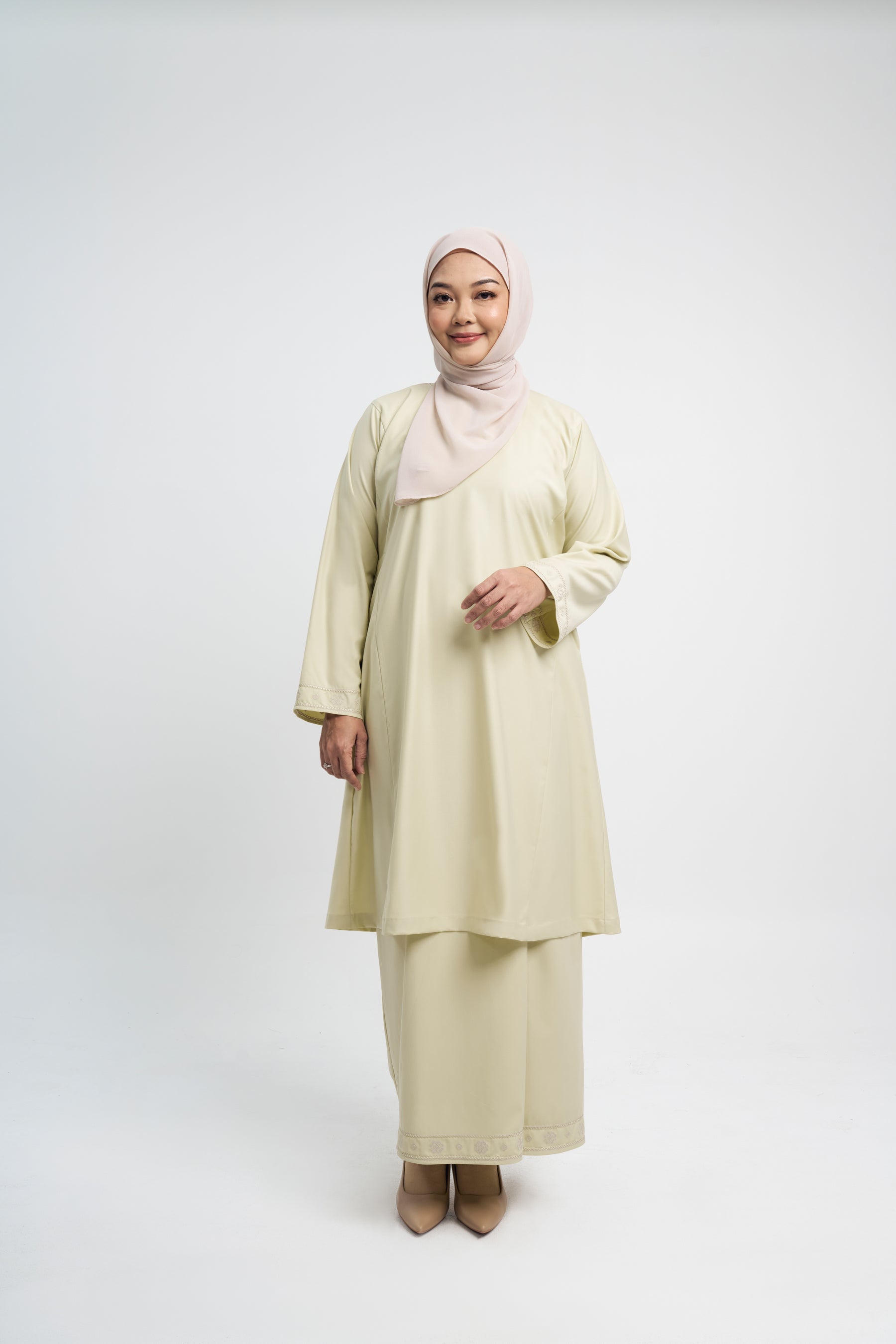 Patawali Baju Kurung Riau - Honeydew