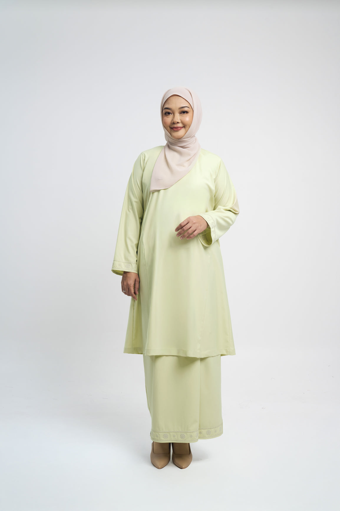 Patawali Baju Kurung Riau - Honeydew