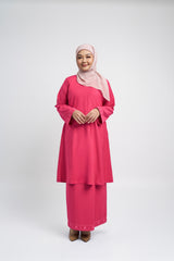Patawali Baju Kurung Riau - Rose Red