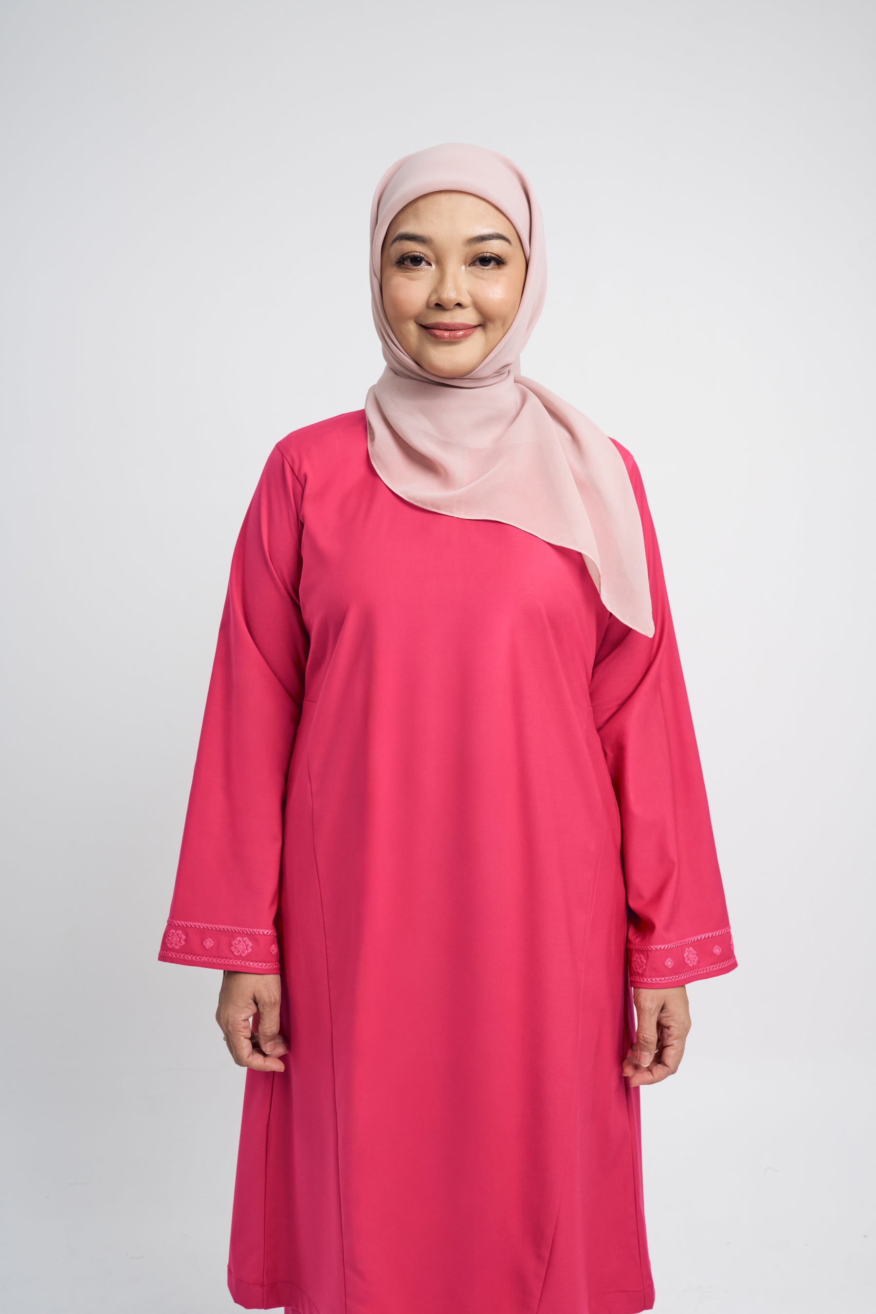 Patawali Baju Kurung Riau - Rose Red