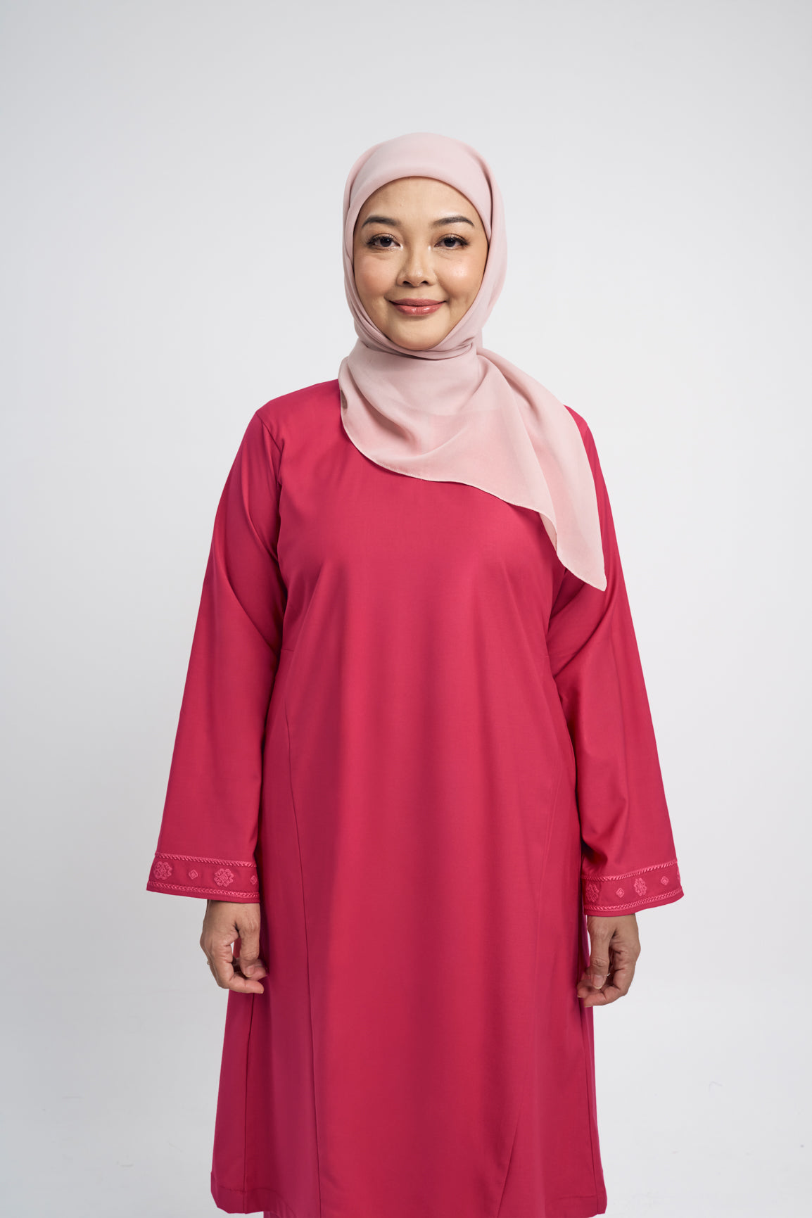 Patawali Baju Kurung Riau - Rose Red