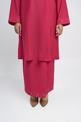 Patawali Baju Kurung Riau - Rose Red