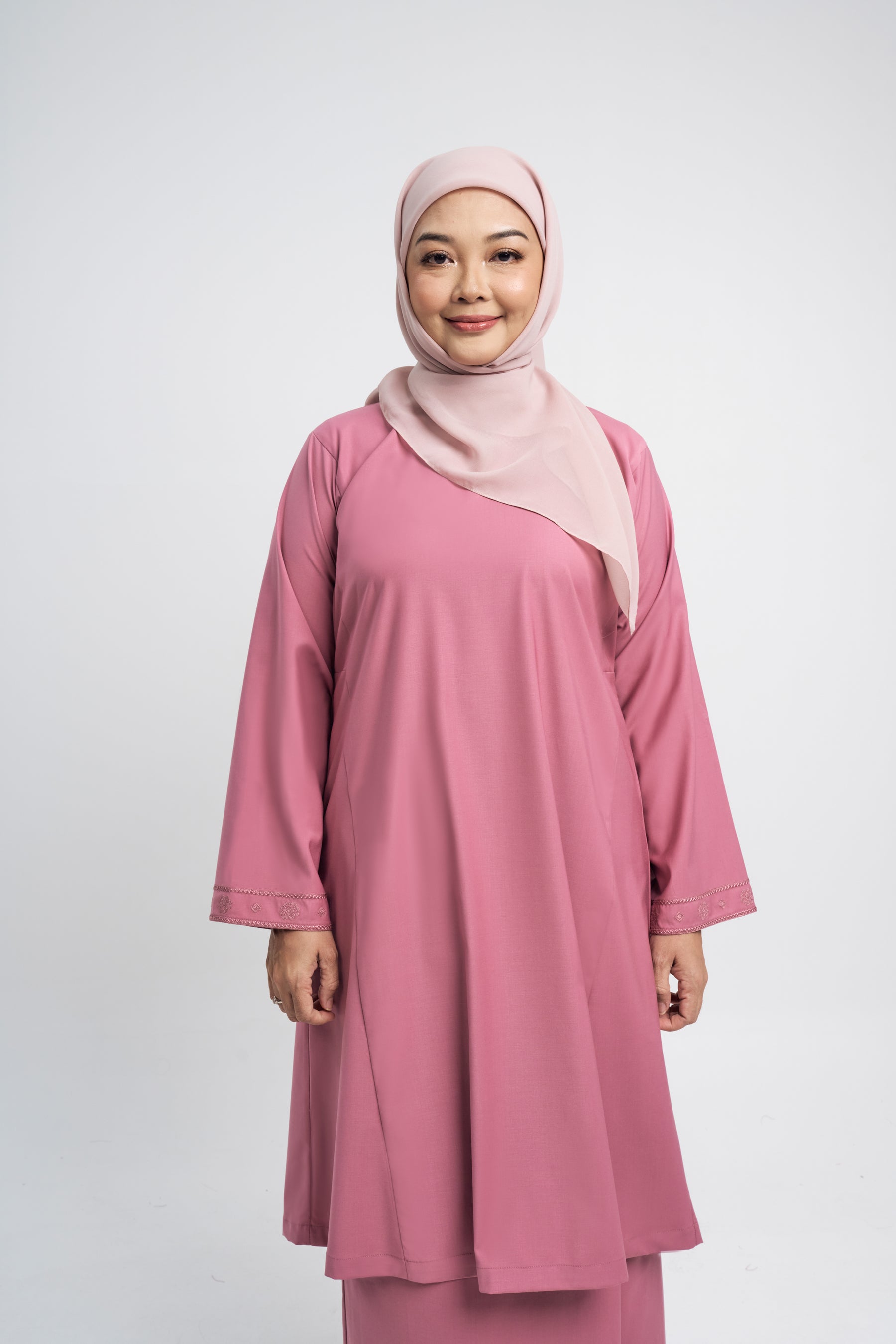 Patawali Baju Kurung Riau - Pink Belacan