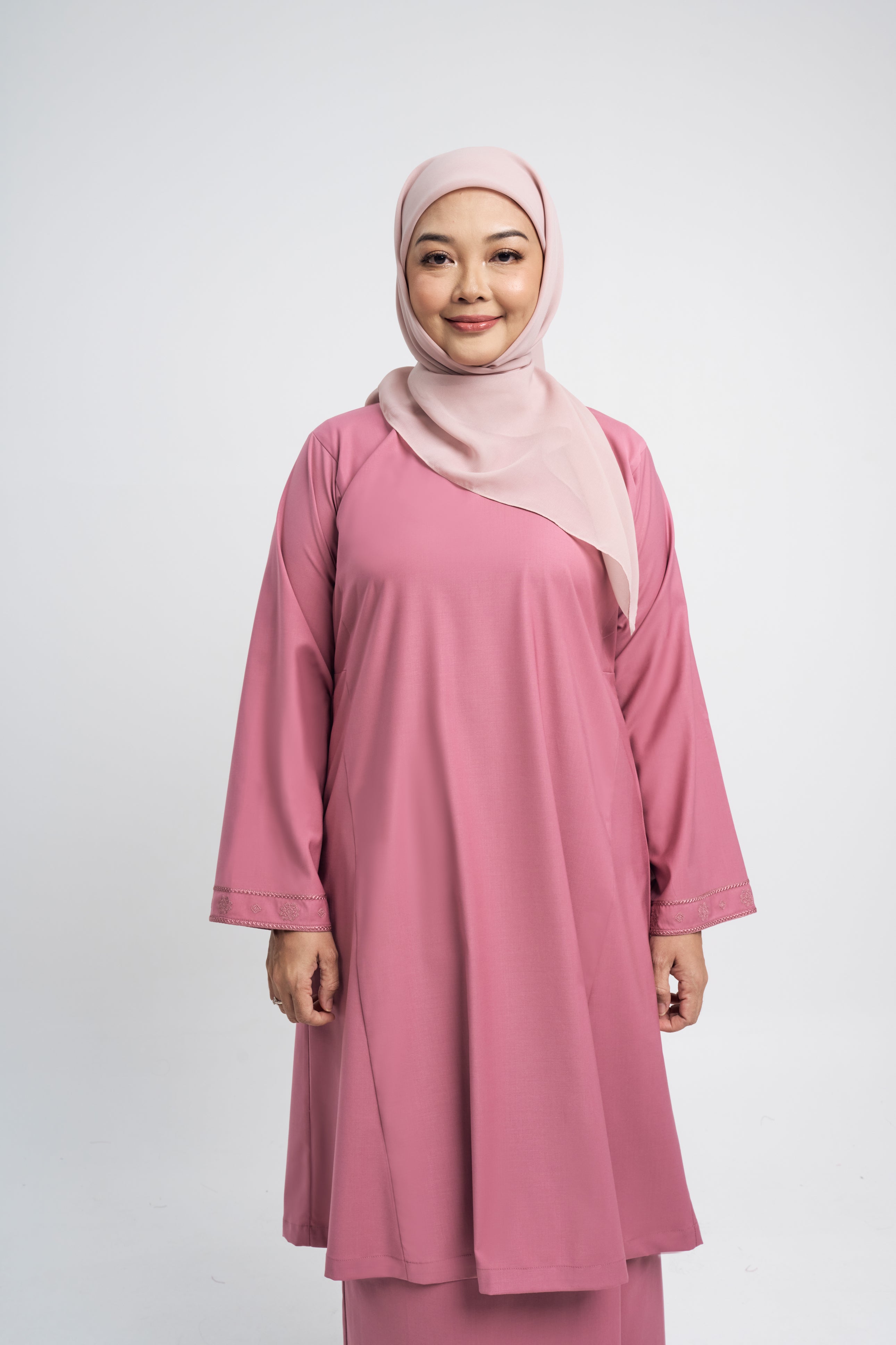 Patawali Baju Kurung Riau - Pink Belacan