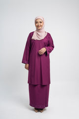 Patawali Baju Kurung Riau - Purple Manggis