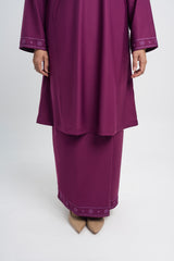 Patawali Baju Kurung Riau - Purple Manggis