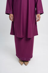 Patawali Baju Kurung Riau - Purple Manggis