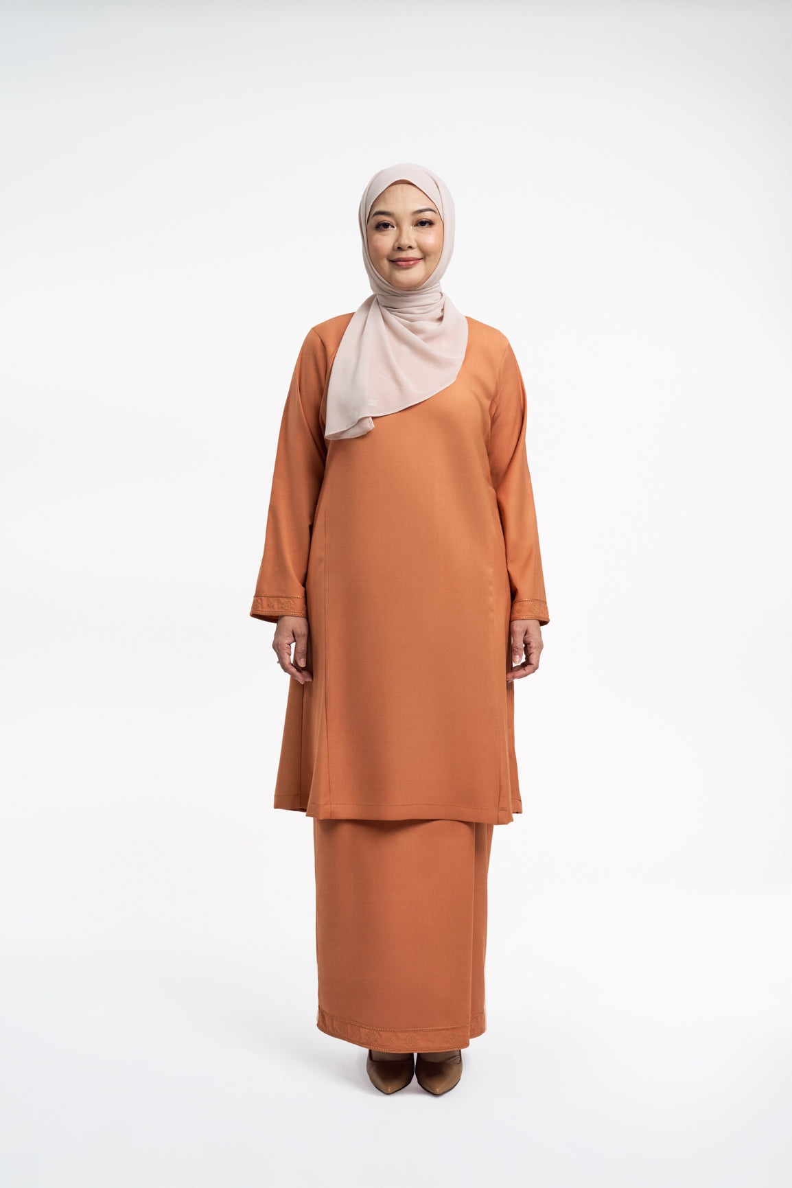 Patawali Baju Kurung Riau - Apricot