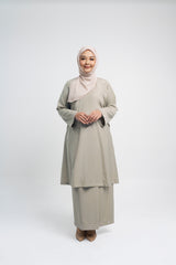 Patawali Baju Kurung Riau - Light Khaki