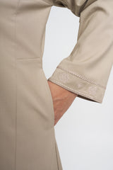 Patawali Baju Kurung Riau - Light Khaki