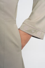 Patawali Baju Kurung Riau - Light Khaki