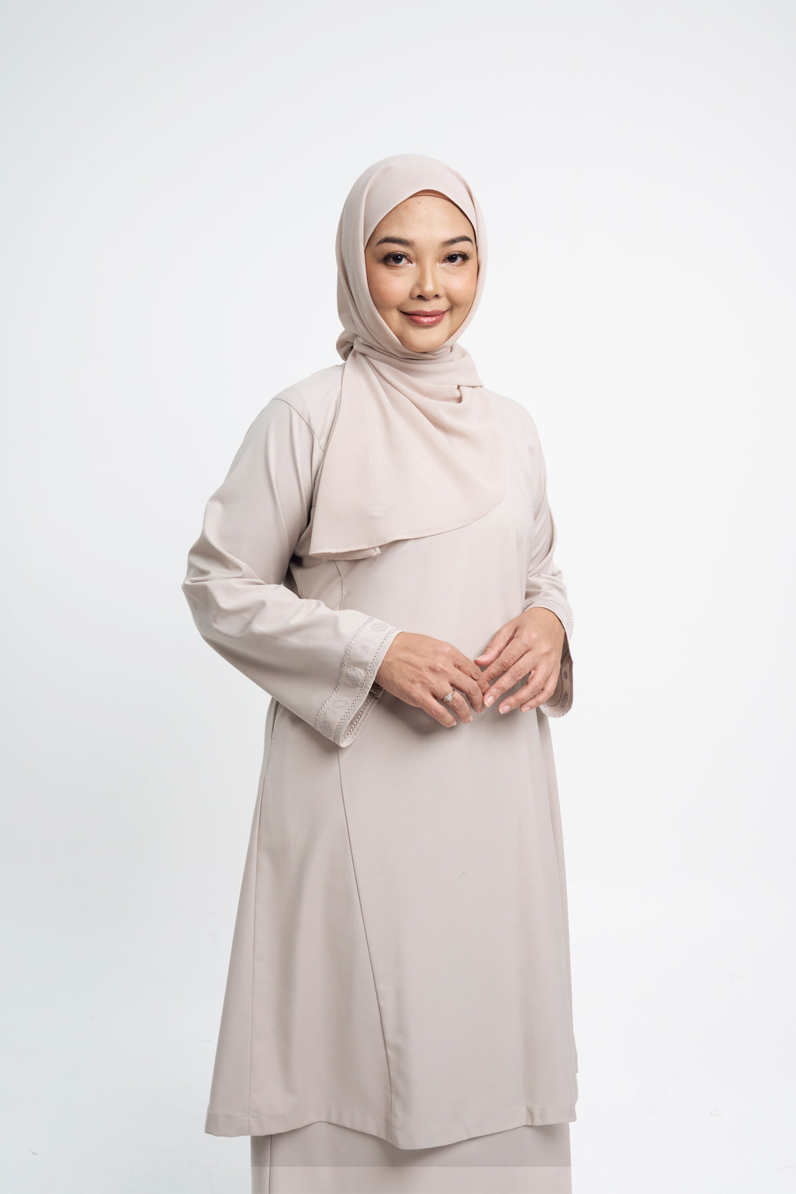 Patawali Baju Kurung Riau - Light Taupe