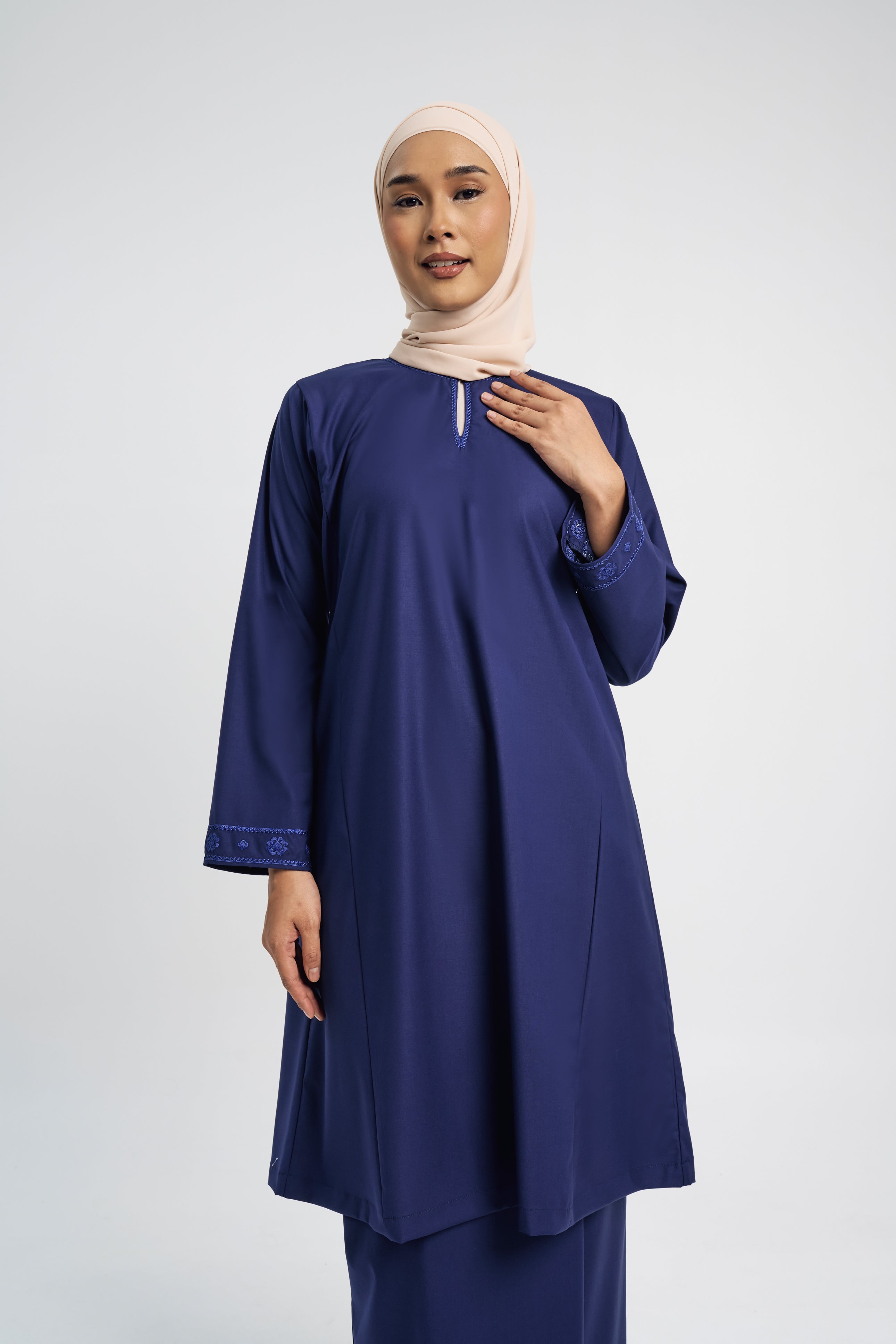 Patawali Baju Kurung Riau - Dark Navy