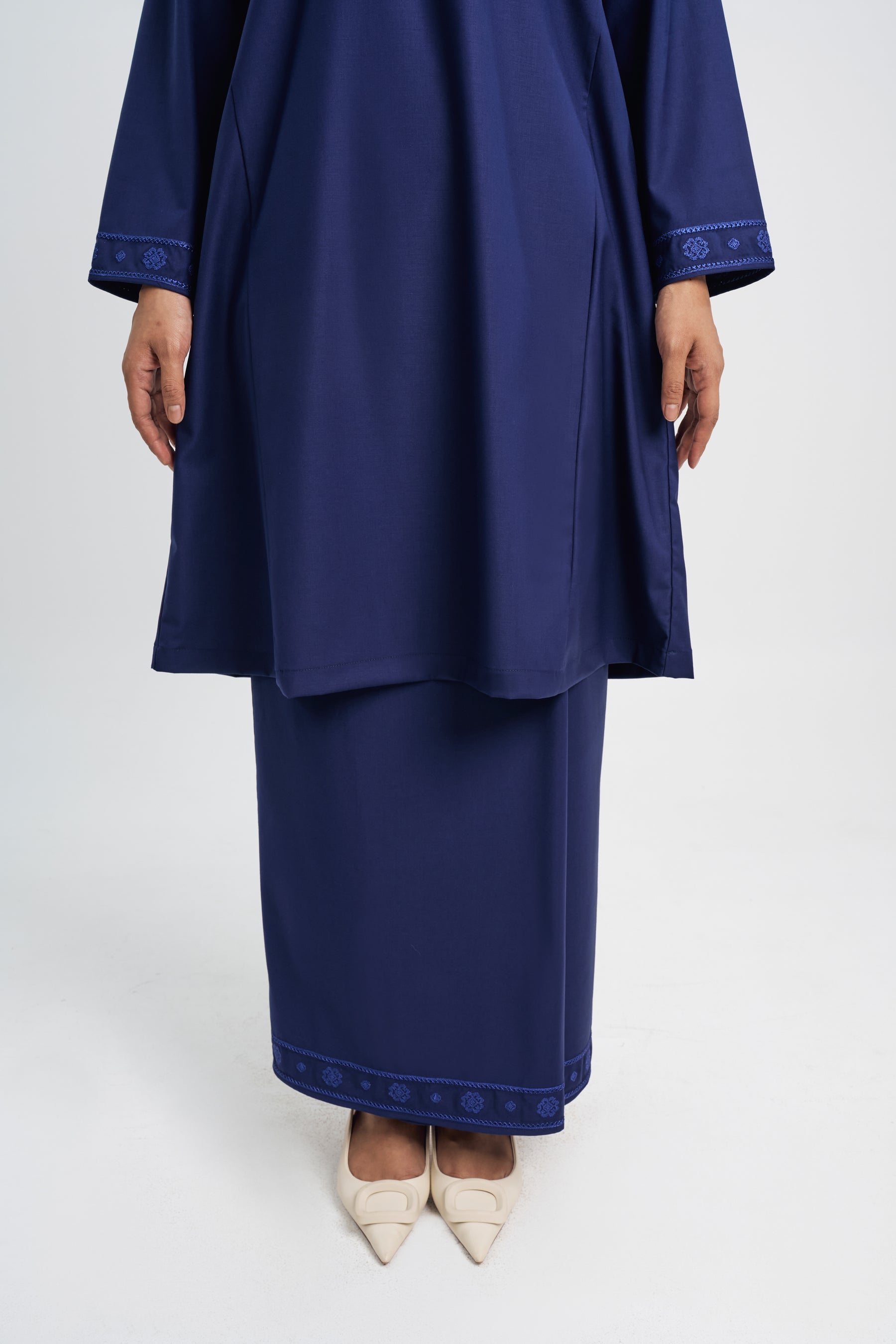 Patawali Baju Kurung Riau - Dark Navy
