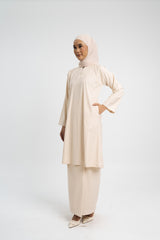 Patawali Baju Kurung Riau - Ecru Beige