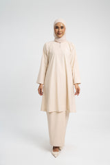Patawali Baju Kurung Riau - Ecru Beige