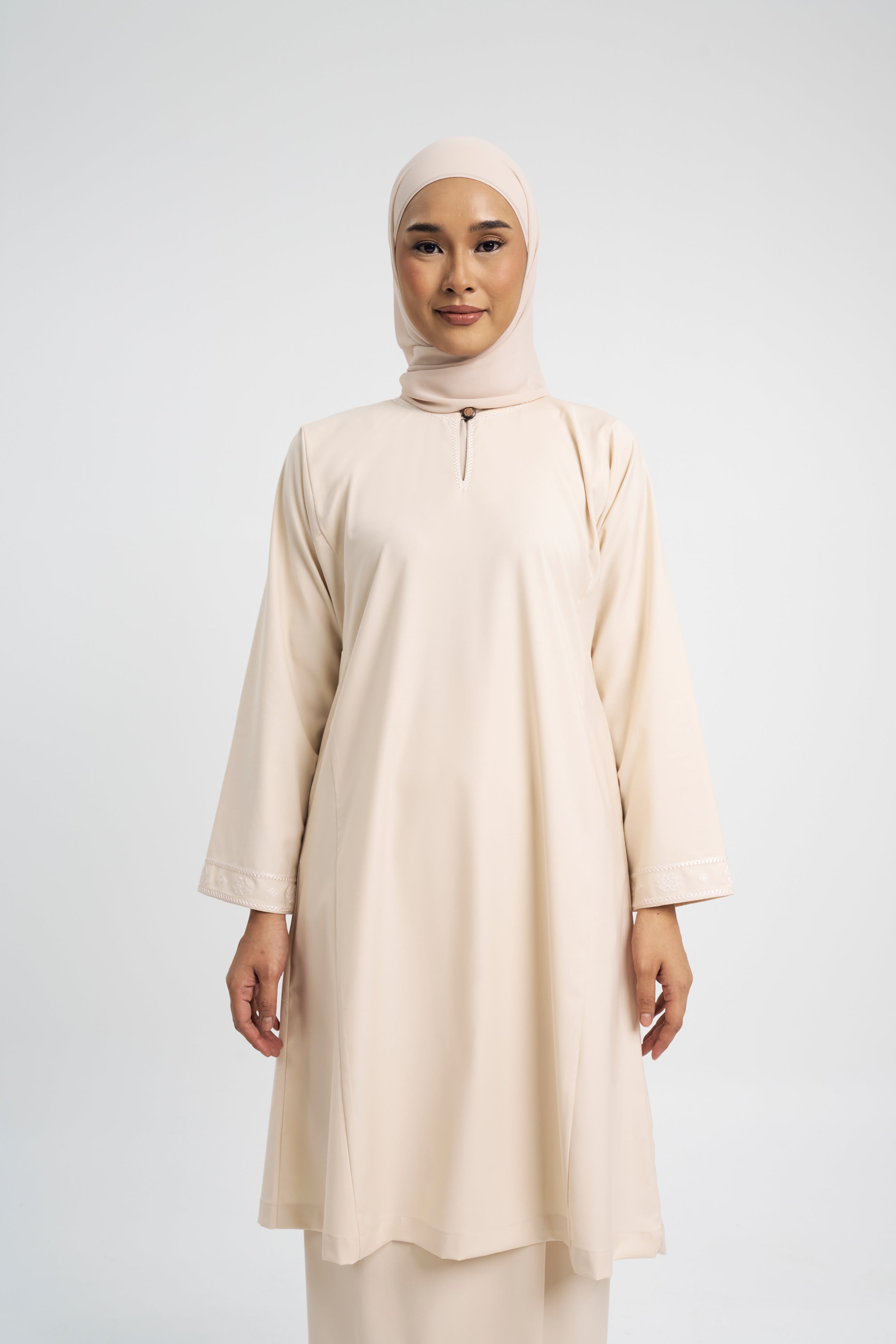 Patawali Baju Kurung Riau - Ecru Beige