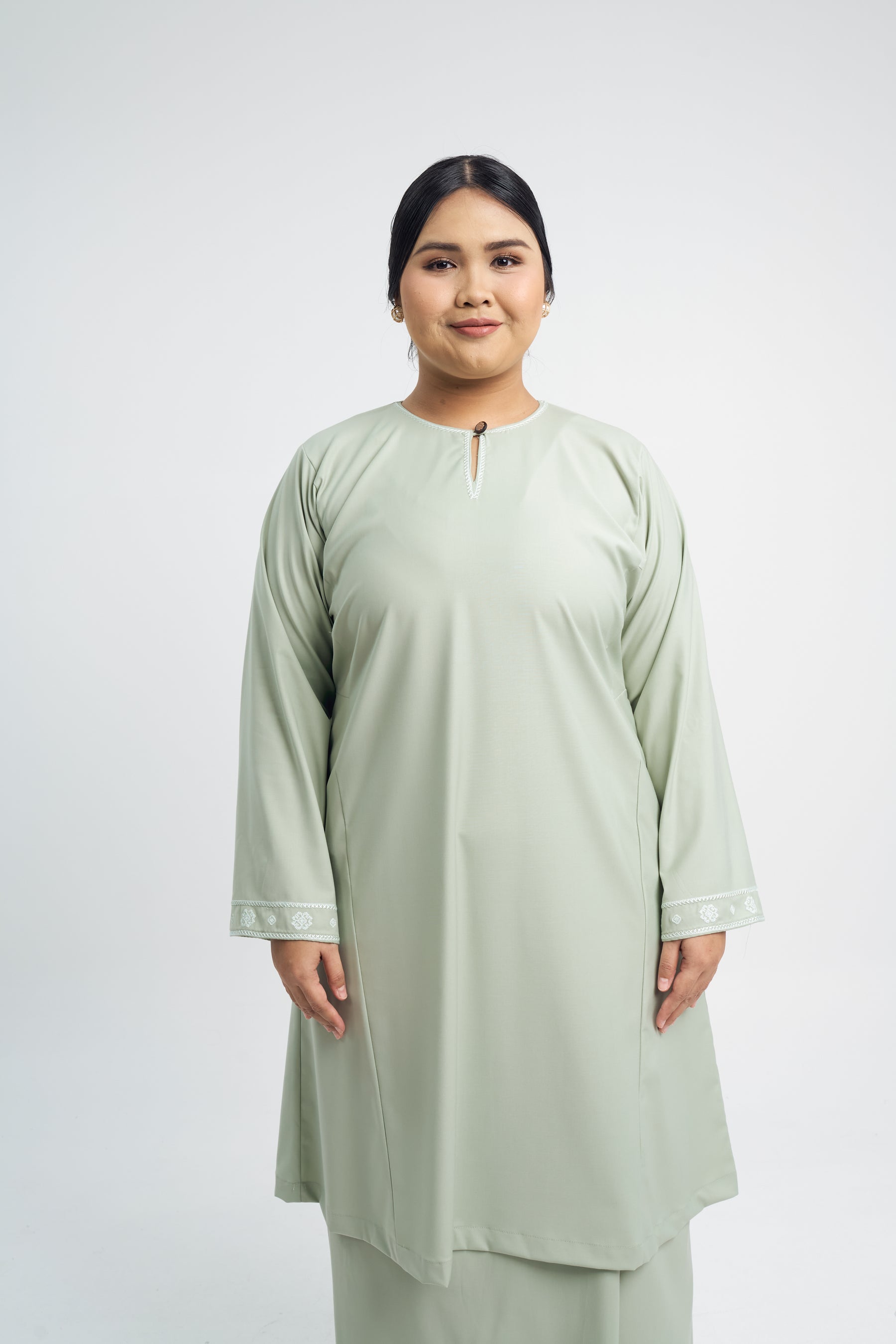 Patawali Baju Kurung Riau - Mint Green