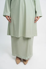 Patawali Baju Kurung Riau - Mint Green
