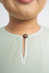 Patawali Baju Kurung Riau - Mint Green